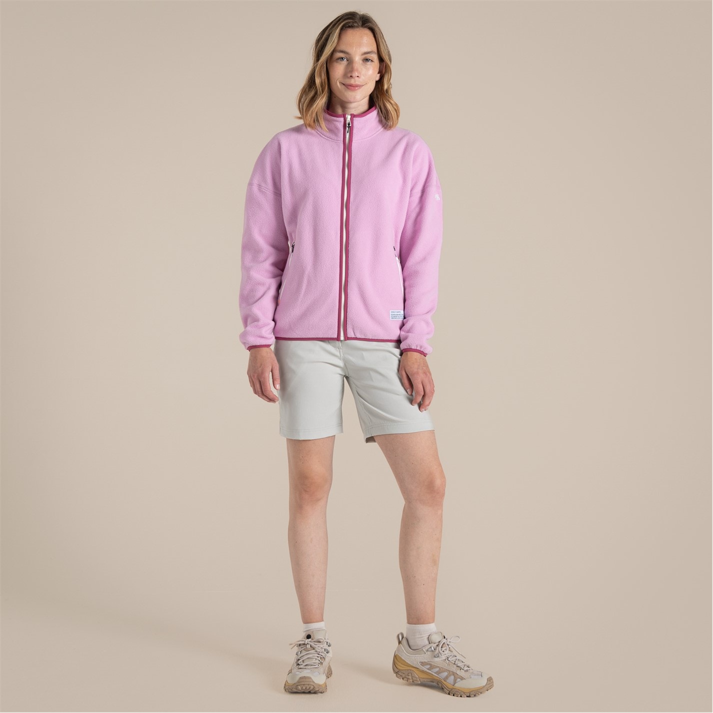 Mikina Craghoppers Pink Lavdr 4887658 Women's Renu Full Zip Fleece - 3