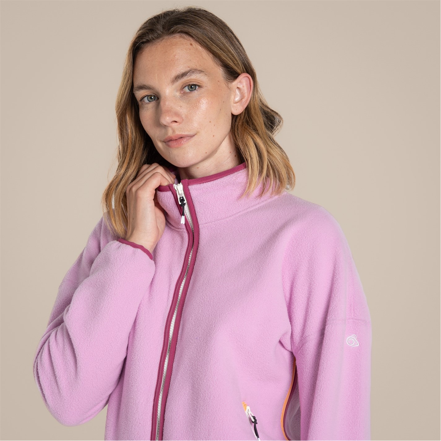 Mikina Craghoppers Pink Lavdr 4887658 Women's Renu Full Zip Fleece - 5