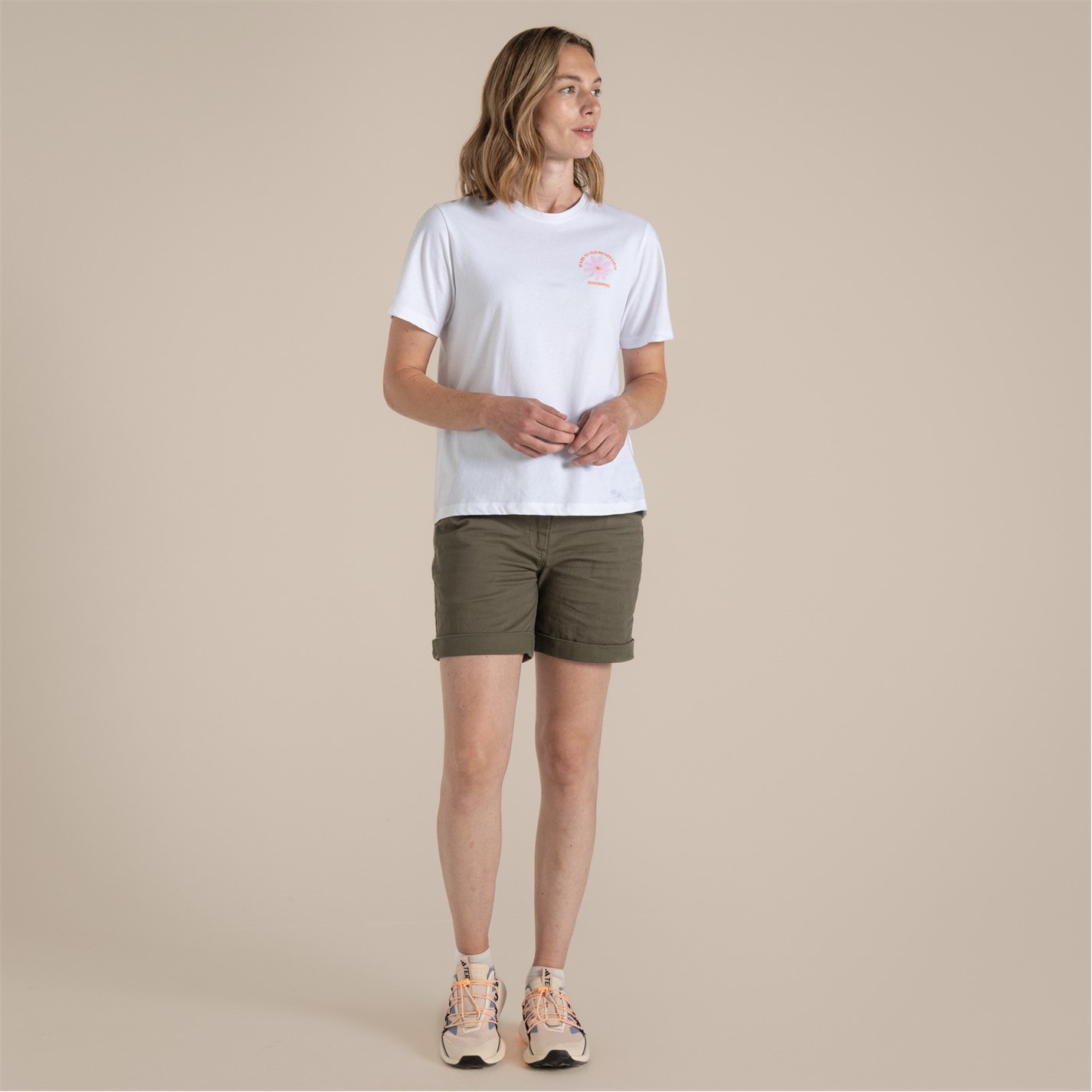 Tričko Craghoppers OptWhtBeKind 886189 Women's Crag Malibo Short-Sleeve Performance T-Shirt - 3