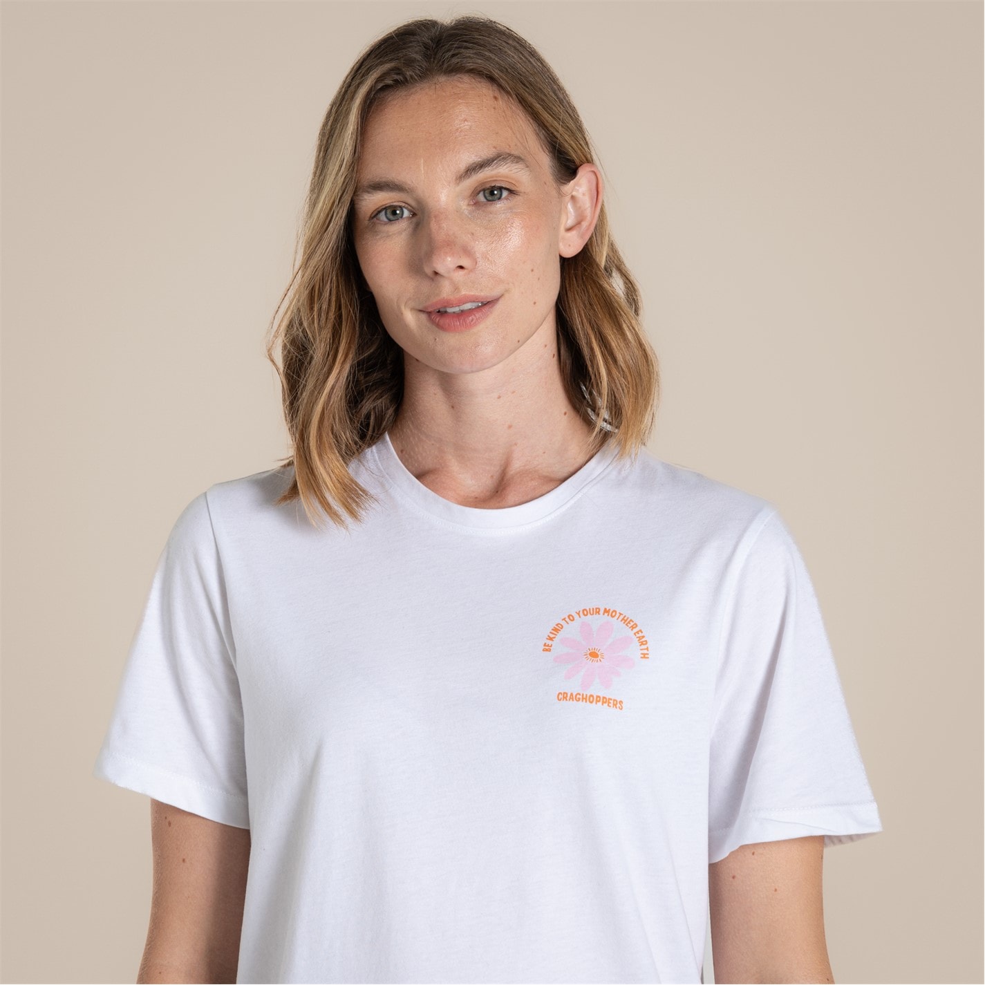 Tričko Craghoppers OptWhtBeKind 886189 Women's Crag Malibo Short-Sleeve Performance T-Shirt - 4