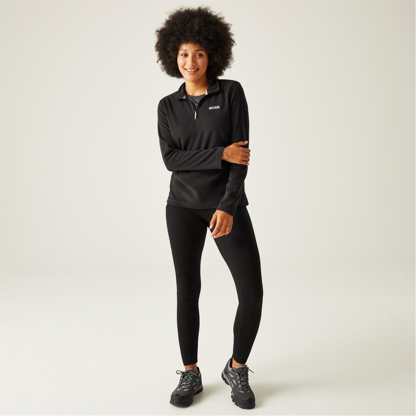 Mikina Regatta Black 5868749 Sweethart Half Zip Fleece - 4