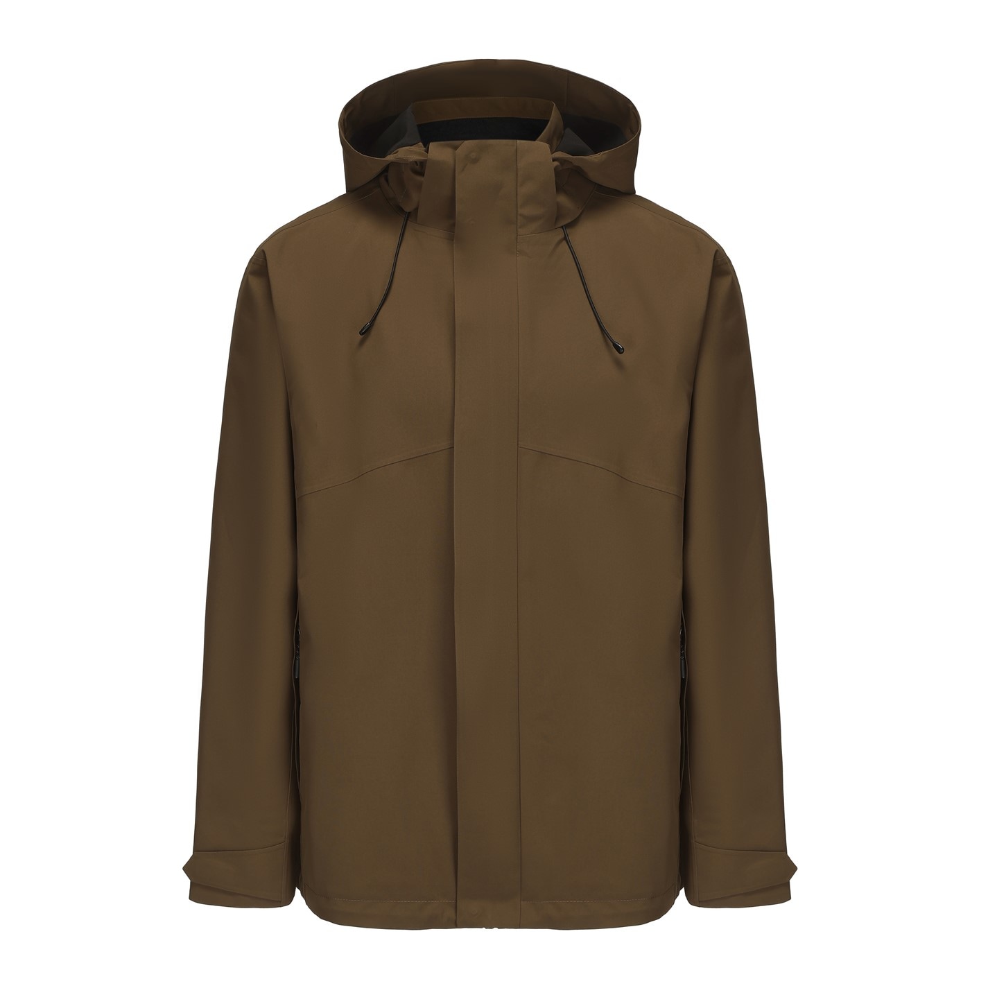 Bunda Firetrap Khaki 4746415 Men's Hooded DWR Long Sleeve Waterproof Jacket - 1
