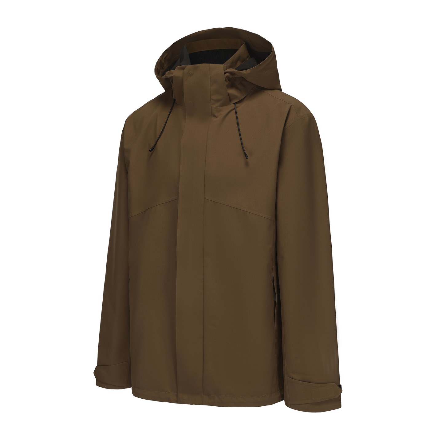Bunda Firetrap Khaki 4746415 Men's Hooded DWR Long Sleeve Waterproof Jacket - 2