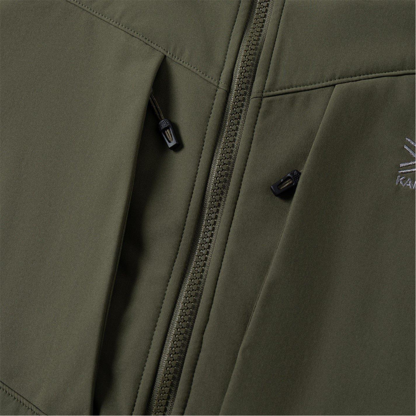 Bunda Karrimor Khaki 5831005 Mens Alpiniste Water Resistant Windproof Long Sleeve Softshell Jacket - 3