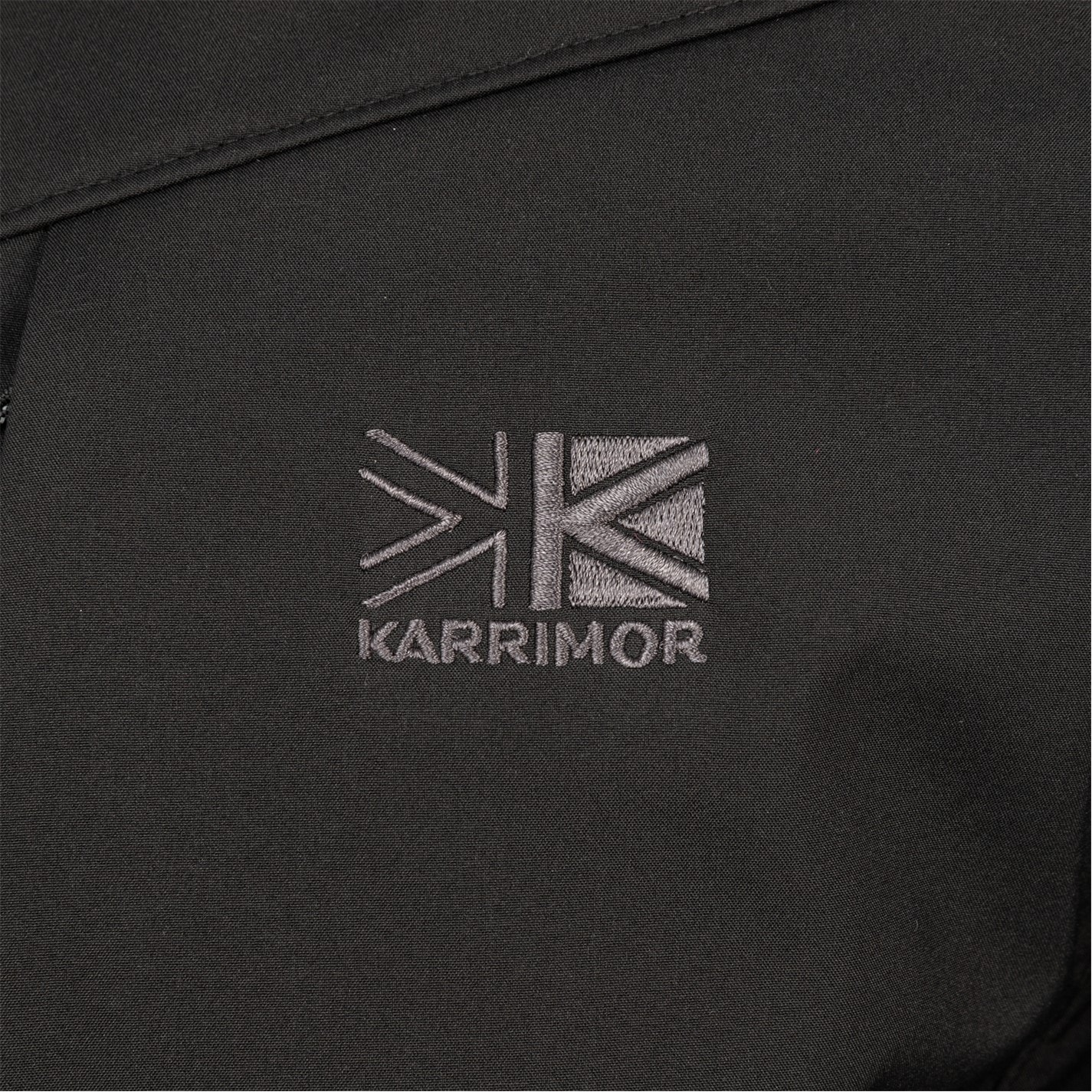 Bunda Karrimor Black 510872 Mens Alpiniste Water Resistant Windproof Long Sleeve Softshell Jacket - 6