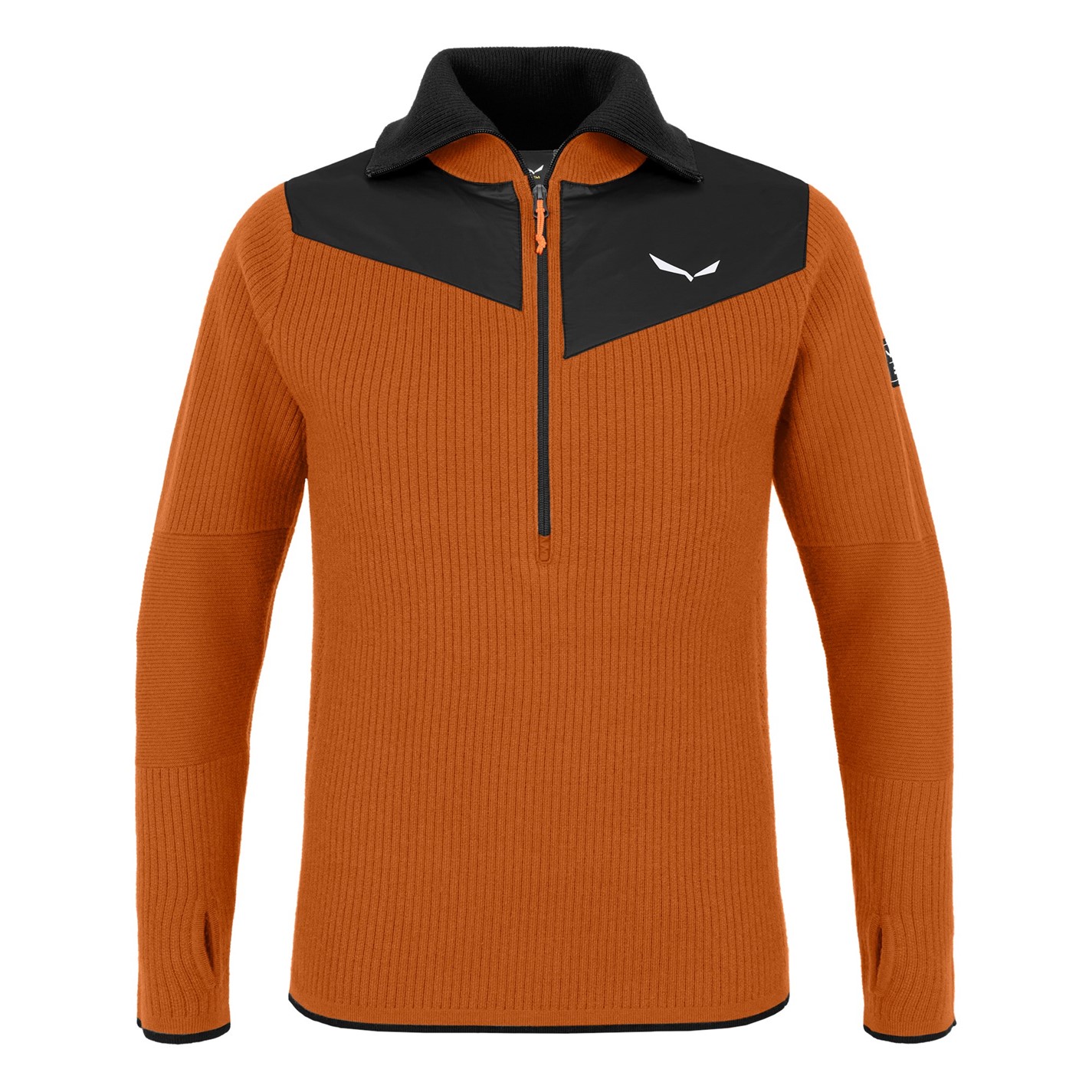 Bunda Salewa Autumnal 5229290 Men's Sella 1/4 Zip Fleece Fabric - 1