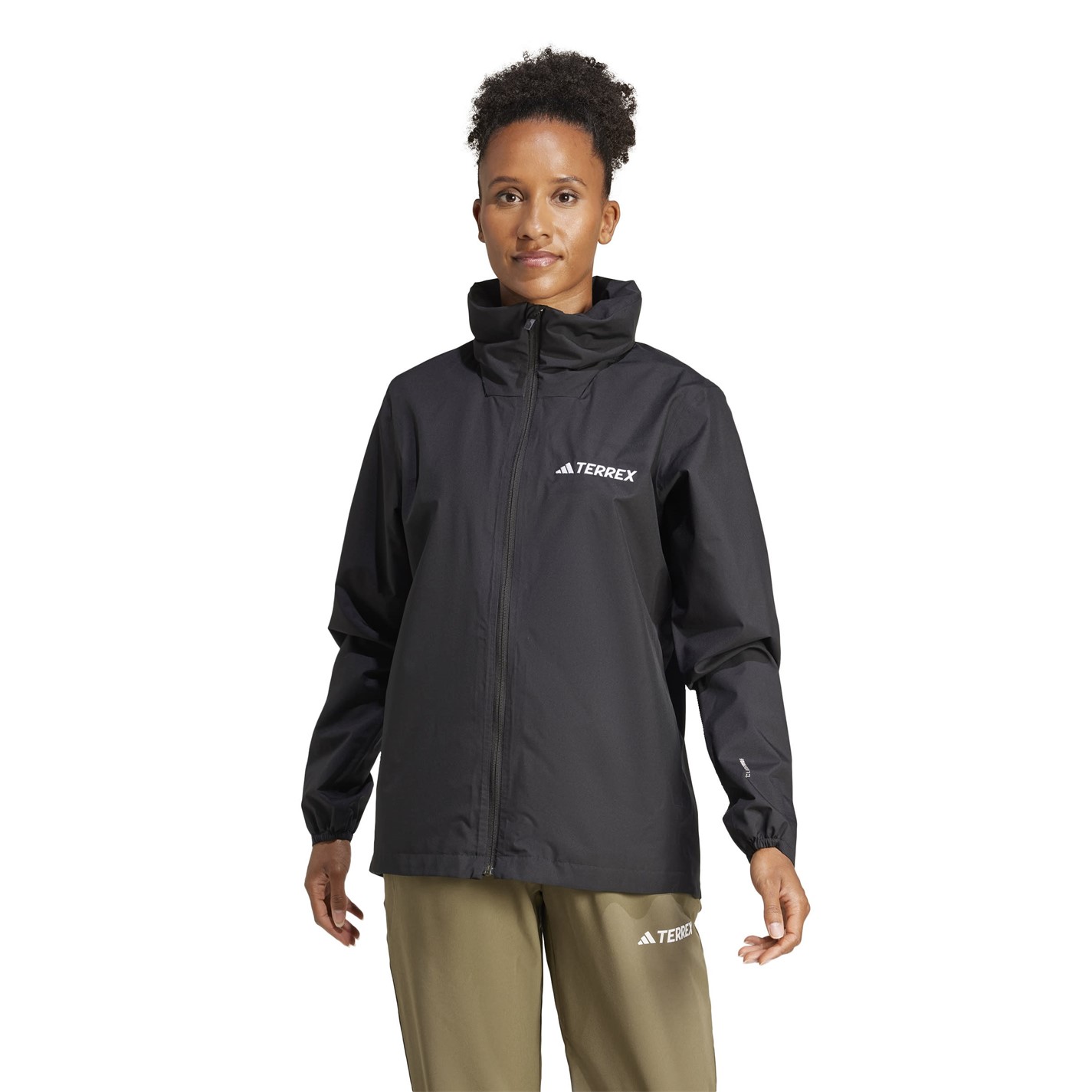Bunda adidas Black 2302211 Women's Multi Essentials Hooded Long Sleeve Waterproof Jacket - 2