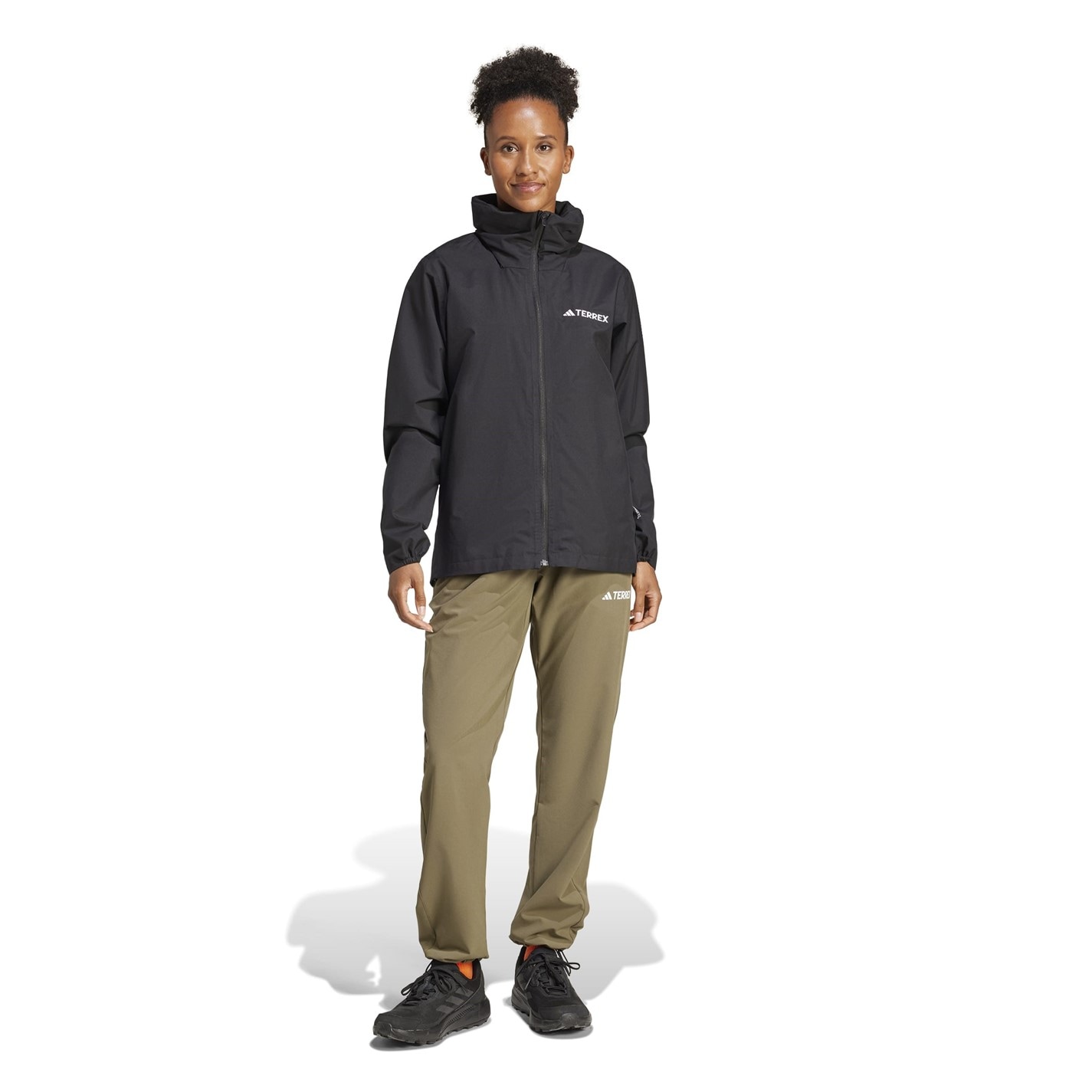Bunda adidas Black 2302211 Women's Multi Essentials Hooded Long Sleeve Waterproof Jacket - 7