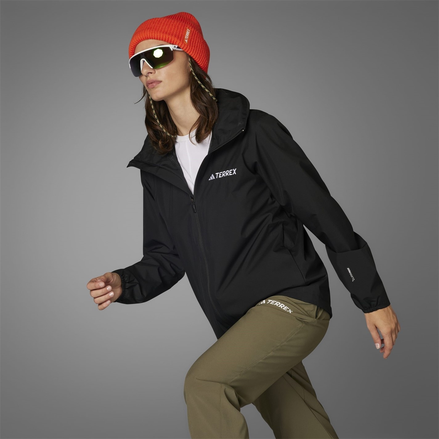 Bunda adidas Black 2302211 Women's Multi Essentials Hooded Long Sleeve Waterproof Jacket - 8
