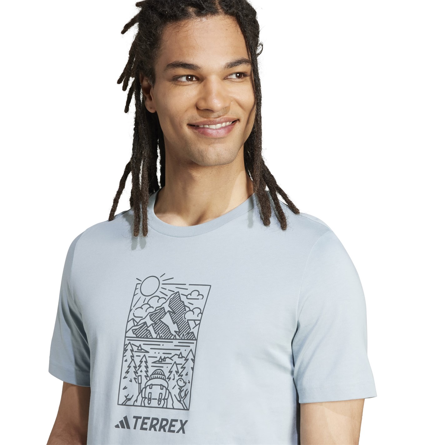 Tričko adidas Magic Grey 6058593 Terrex Graphic T-Shirt Mens - 5