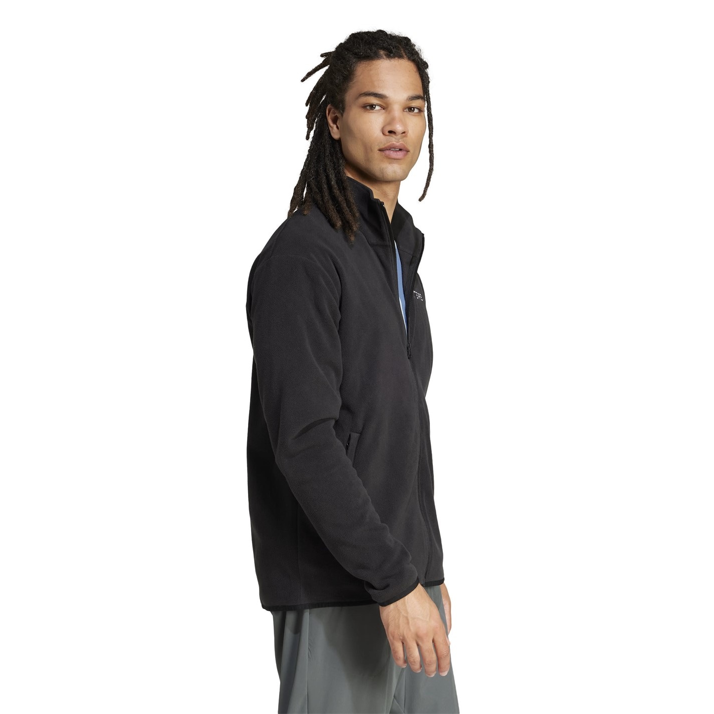 Bunda adidas Black 2117473 Multi Essentials Full-Zip Fleece Jacket Mens - 4