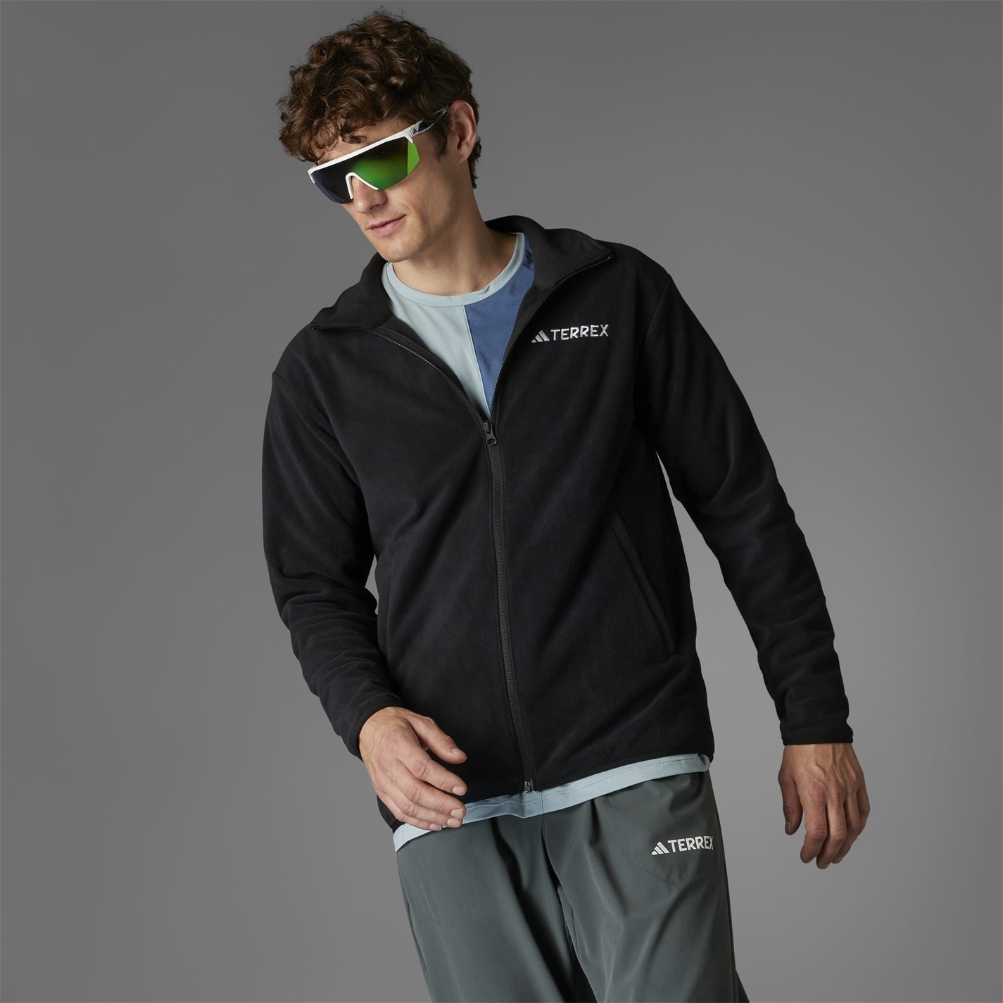 Bunda adidas Black 2117473 Multi Essentials Full-Zip Fleece Jacket Mens - 8
