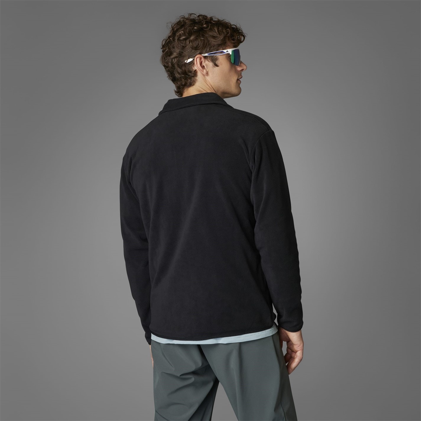 Bunda adidas Black 2117473 Multi Essentials Full-Zip Fleece Jacket Mens - 9