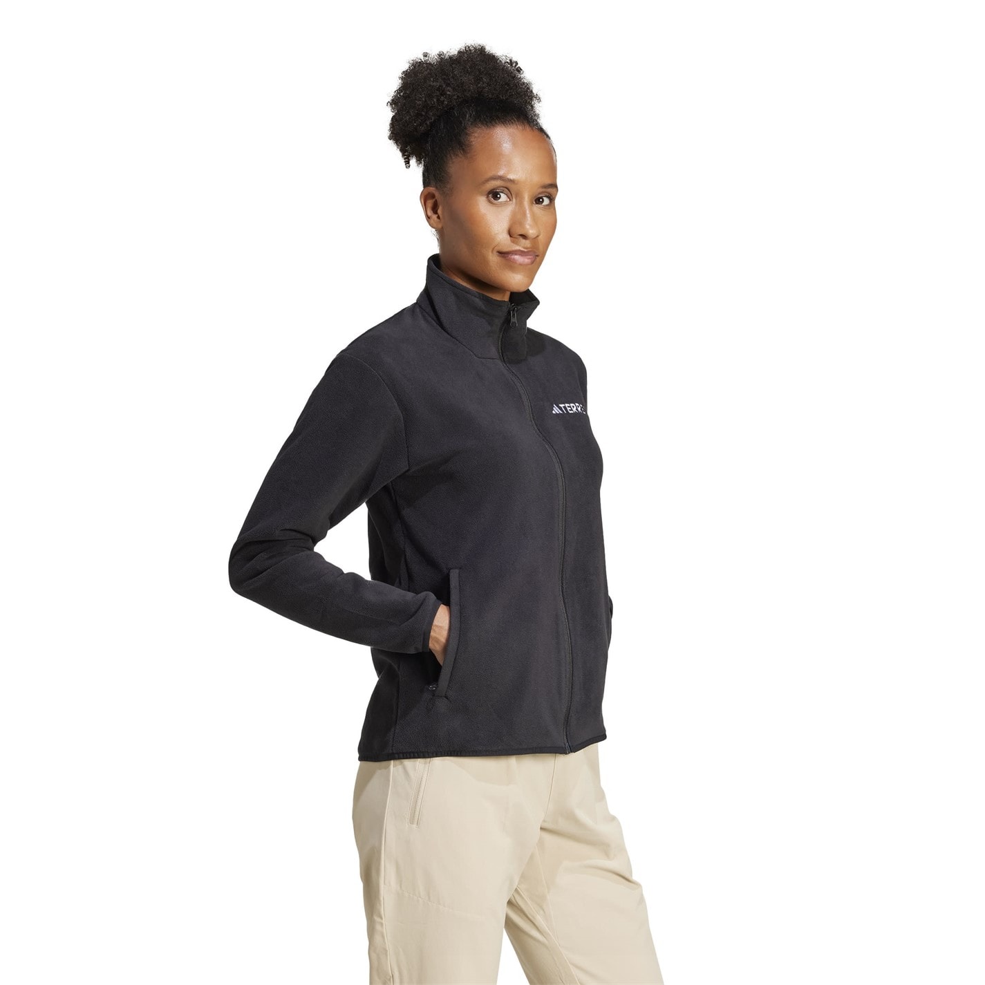 Mikina adidas Black 5987975 Xperior Cross Country Ski Soft Shell Fleece Jacket Womens - 4