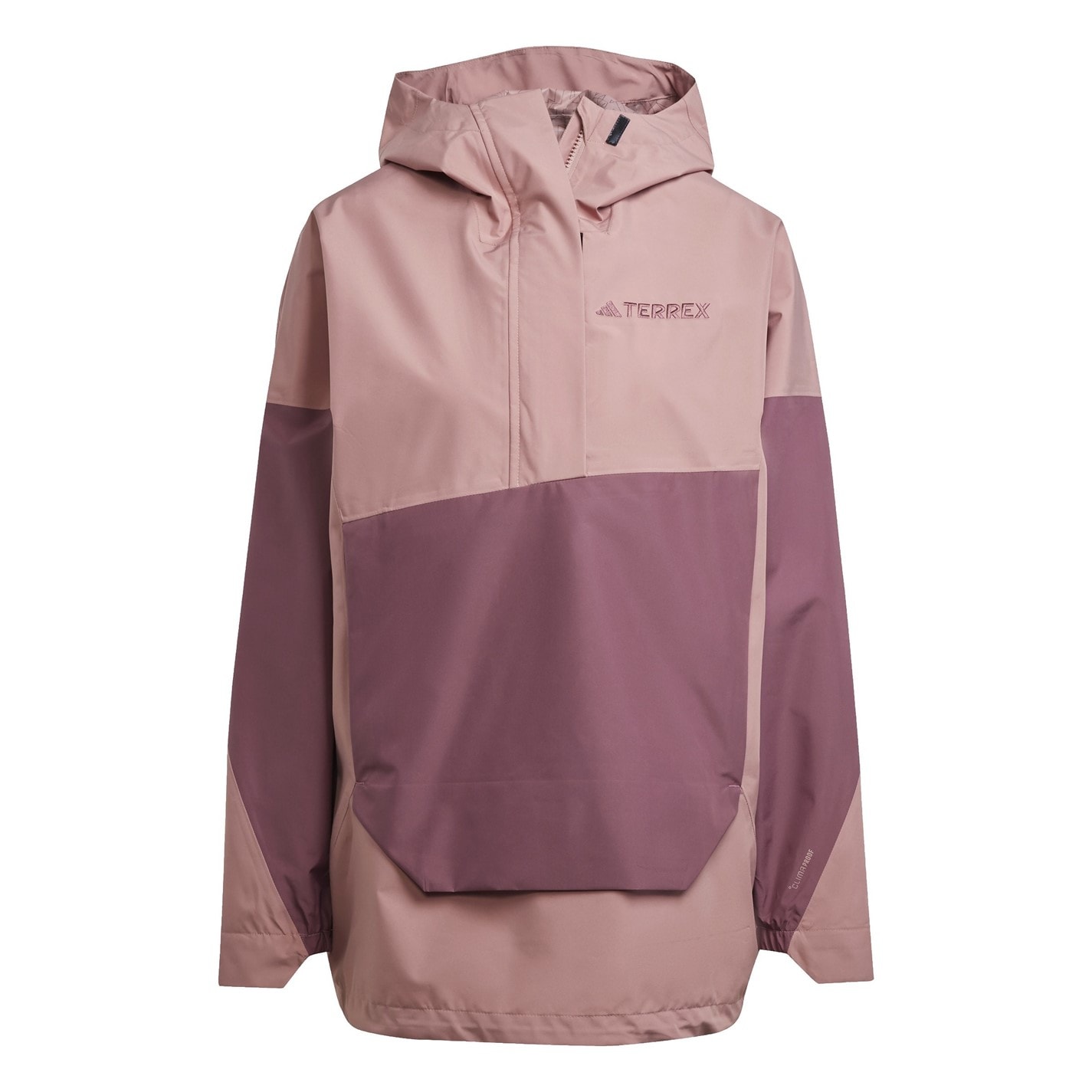 Dámska bunda adidas Warm Clay 4274958 Women's Terrex Xploric Climaproof Half Zip Waterproof Jacket - 1