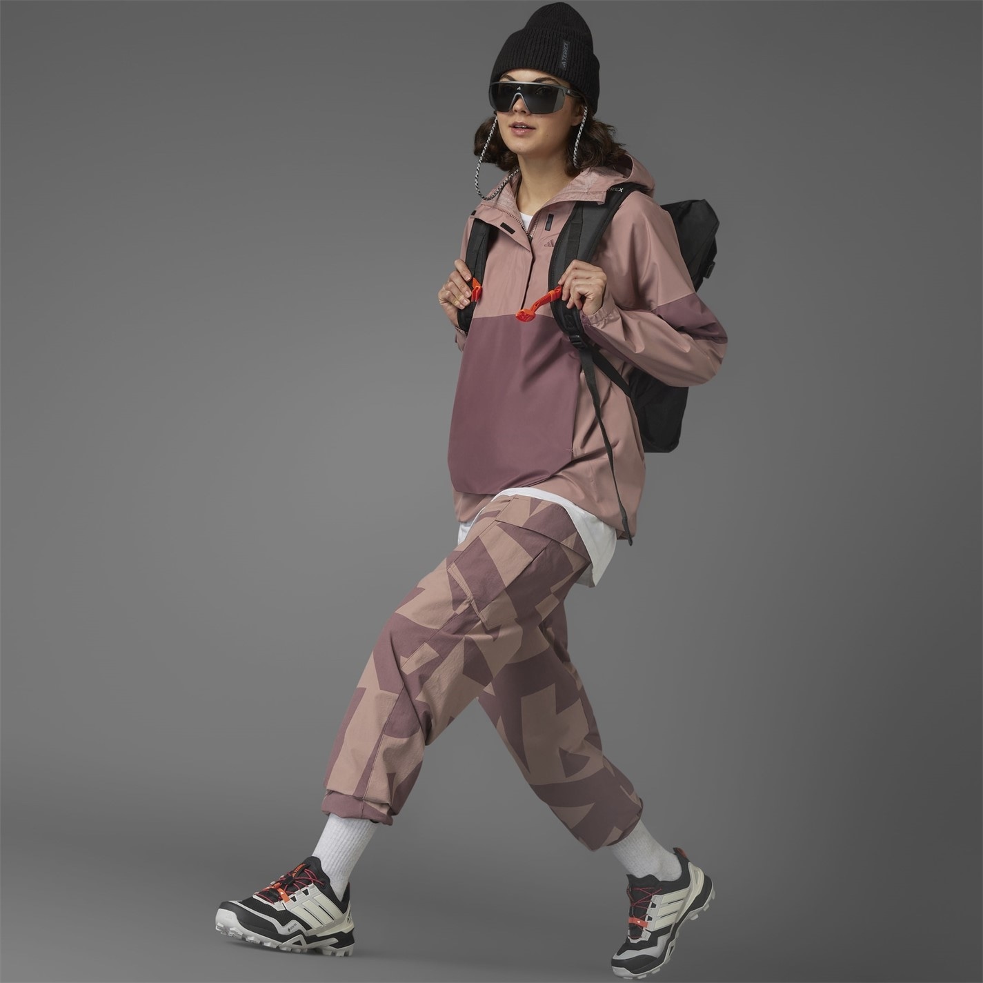 Dámska bunda adidas Warm Clay 4274958 Women's Terrex Xploric Climaproof Half Zip Waterproof Jacket - 13