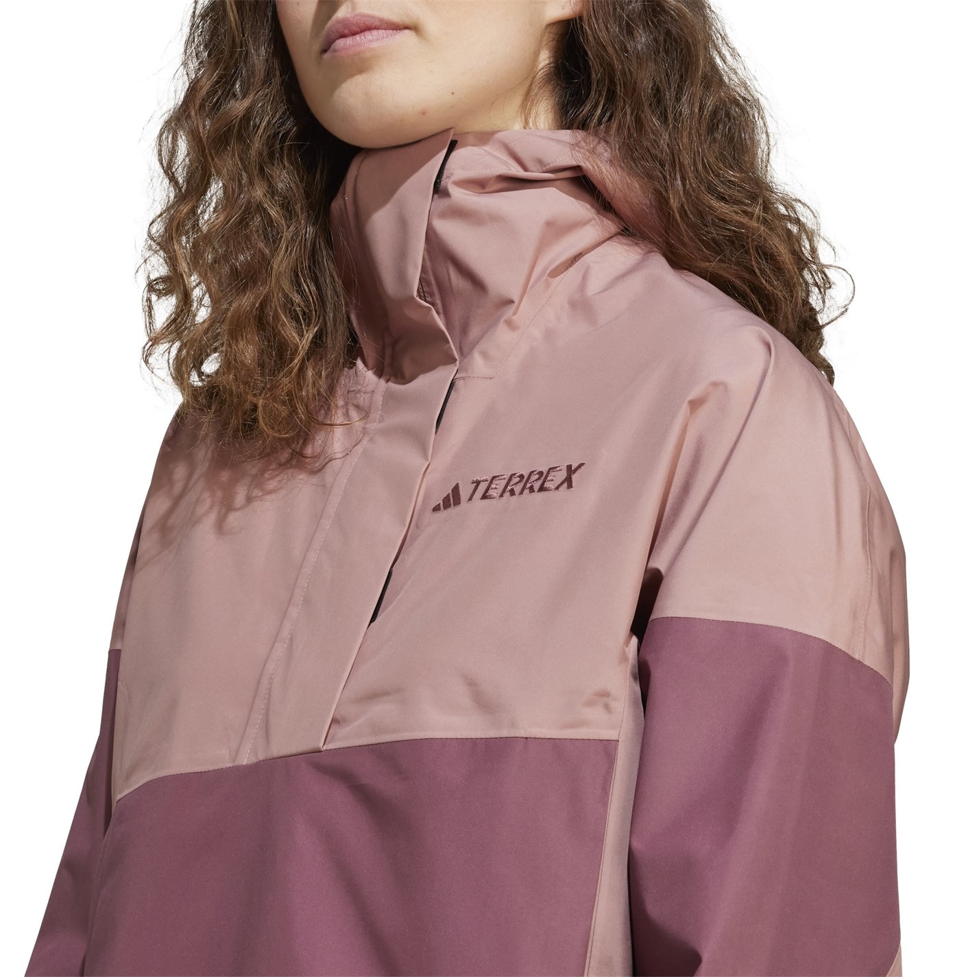 Dámska bunda adidas Warm Clay 4274958 Women's Terrex Xploric Climaproof Half Zip Waterproof Jacket - 6