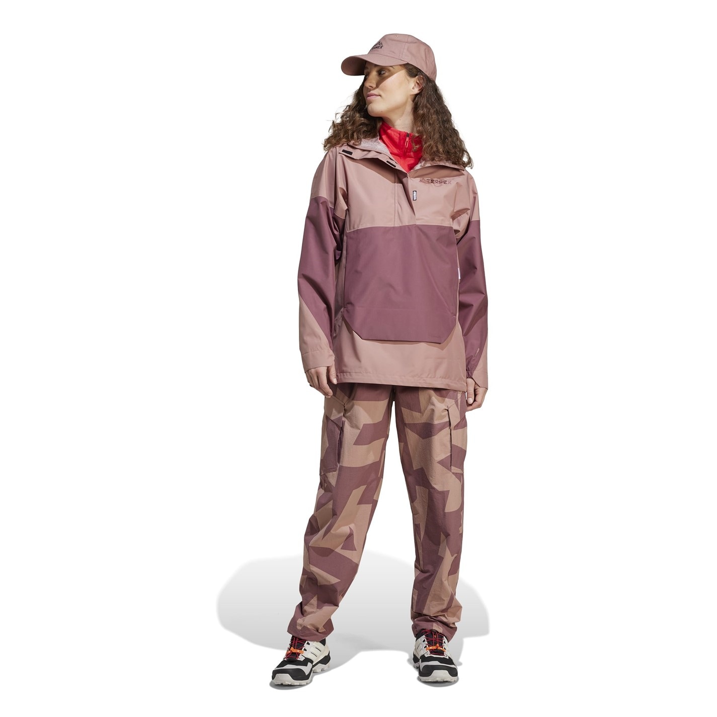 Dámska bunda adidas Warm Clay 4274958 Women's Terrex Xploric Climaproof Half Zip Waterproof Jacket - 7