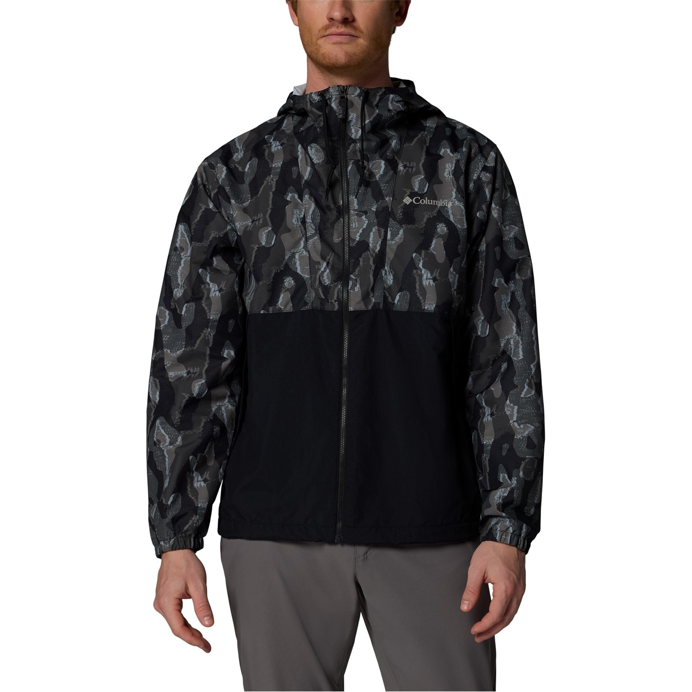 Bunda Columbia Black Print 8153401 Spire Valley™ Hooded Windbreaker - 1