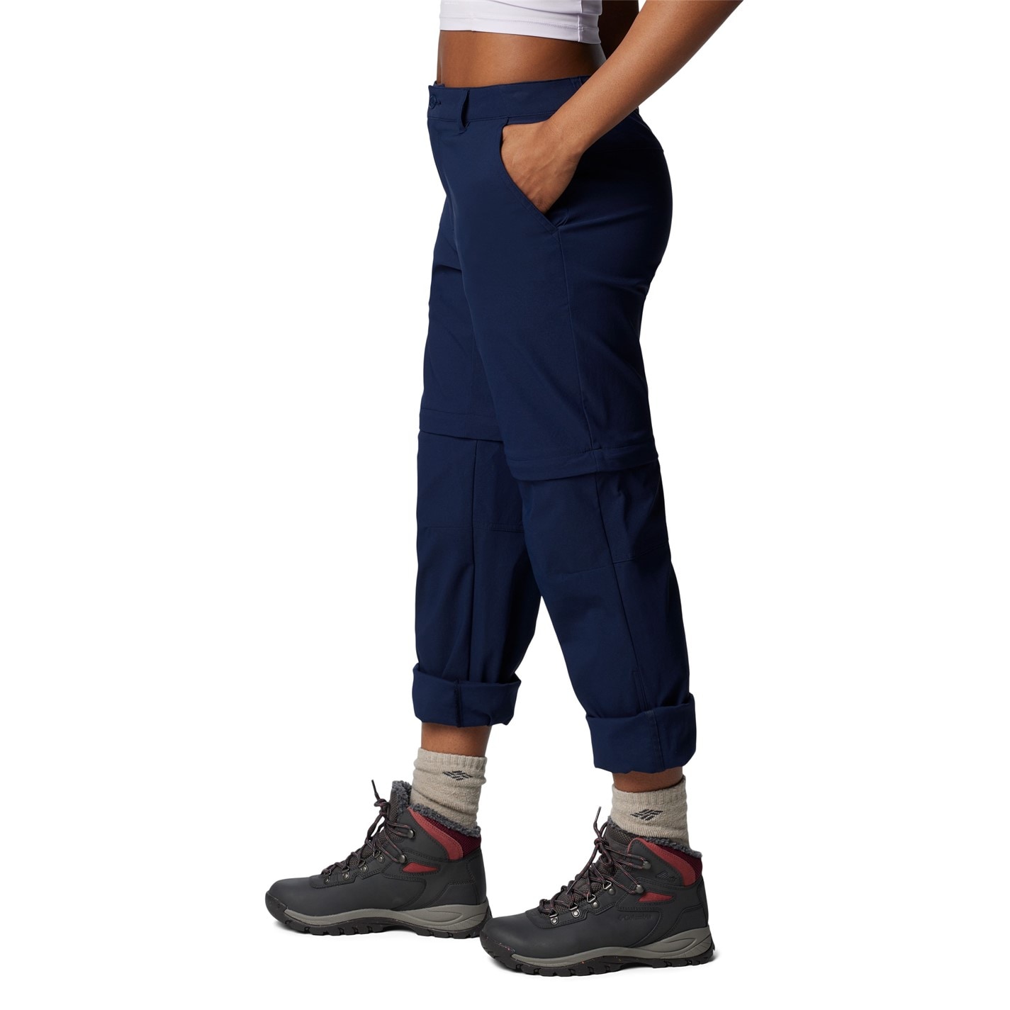 Columbia Navy 4054047 Leslie Falls Convertible Trousers Womens - 1