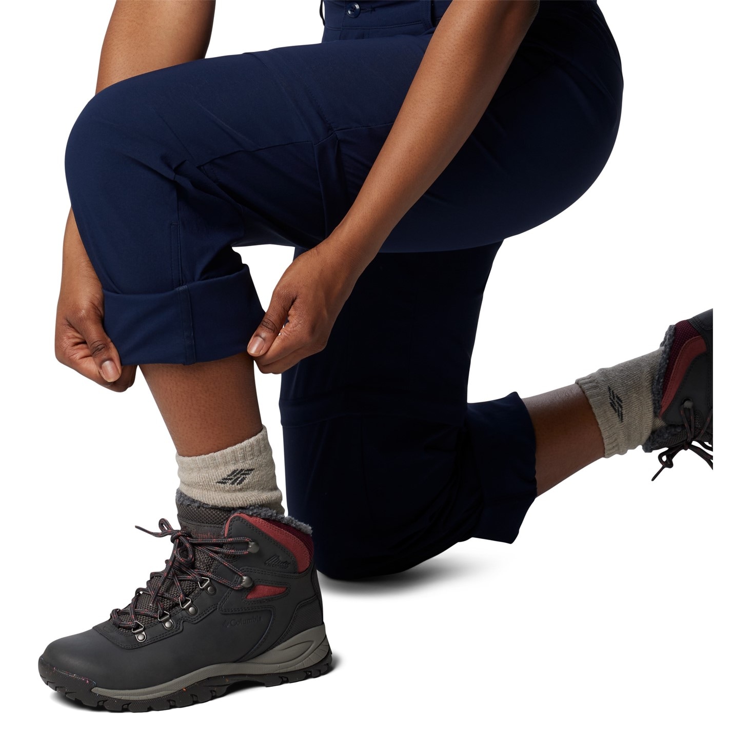 Columbia Navy 4054047 Leslie Falls Convertible Trousers Womens - 6