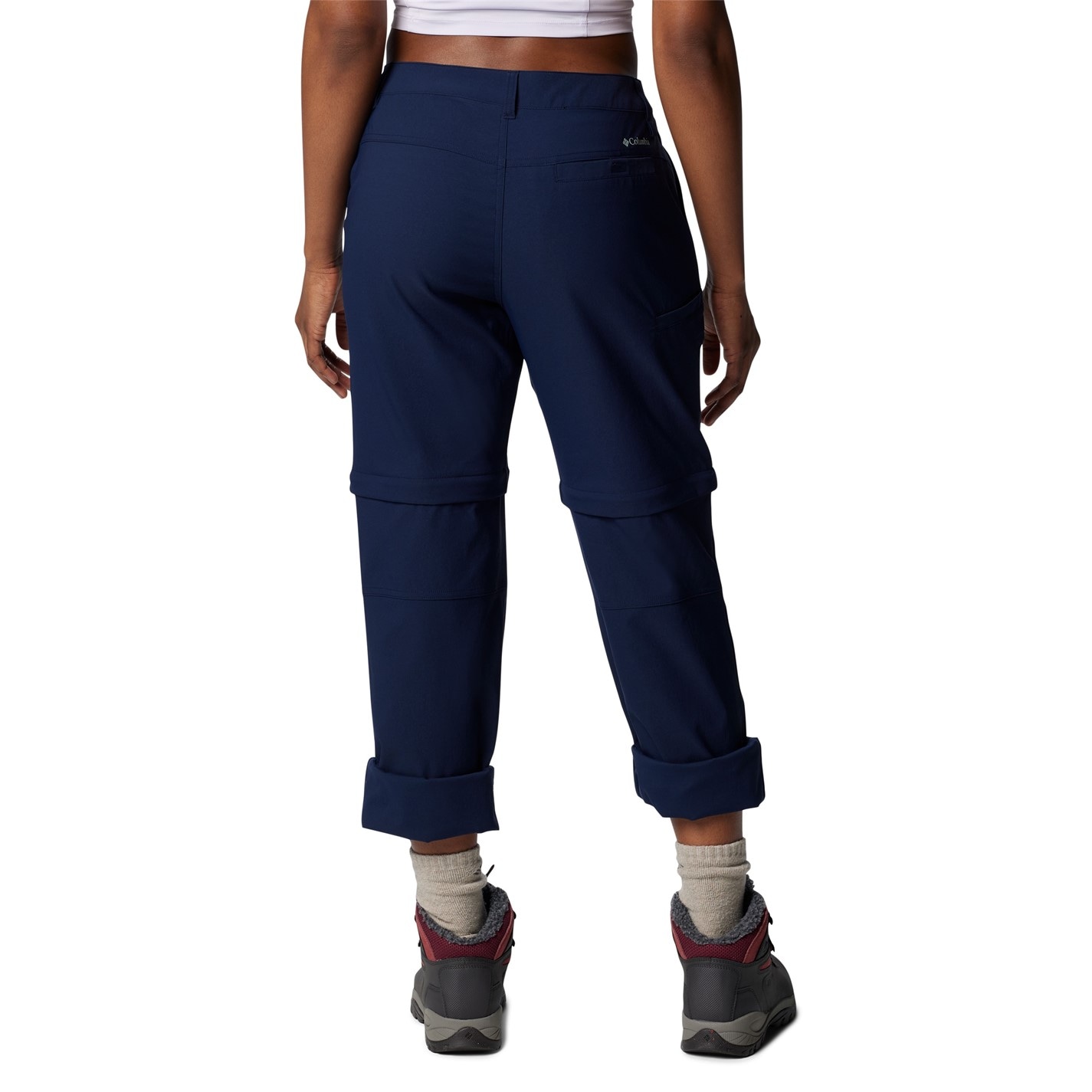 Columbia Navy 4054047 Leslie Falls Convertible Trousers Womens - 8