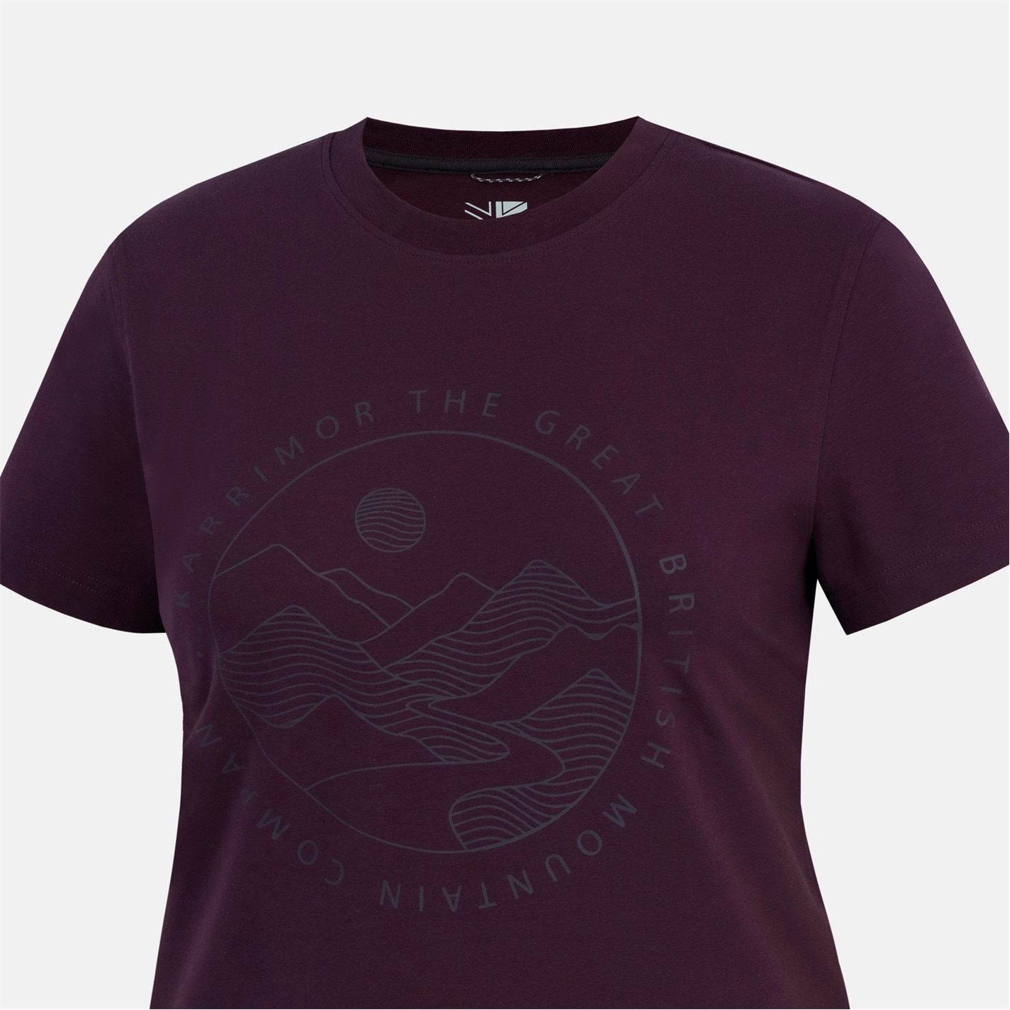 Tričko Karrimor Blackberry 8128544 Women's Logo Cotton Short Sleeve Crew Neck T-Shirt - 5