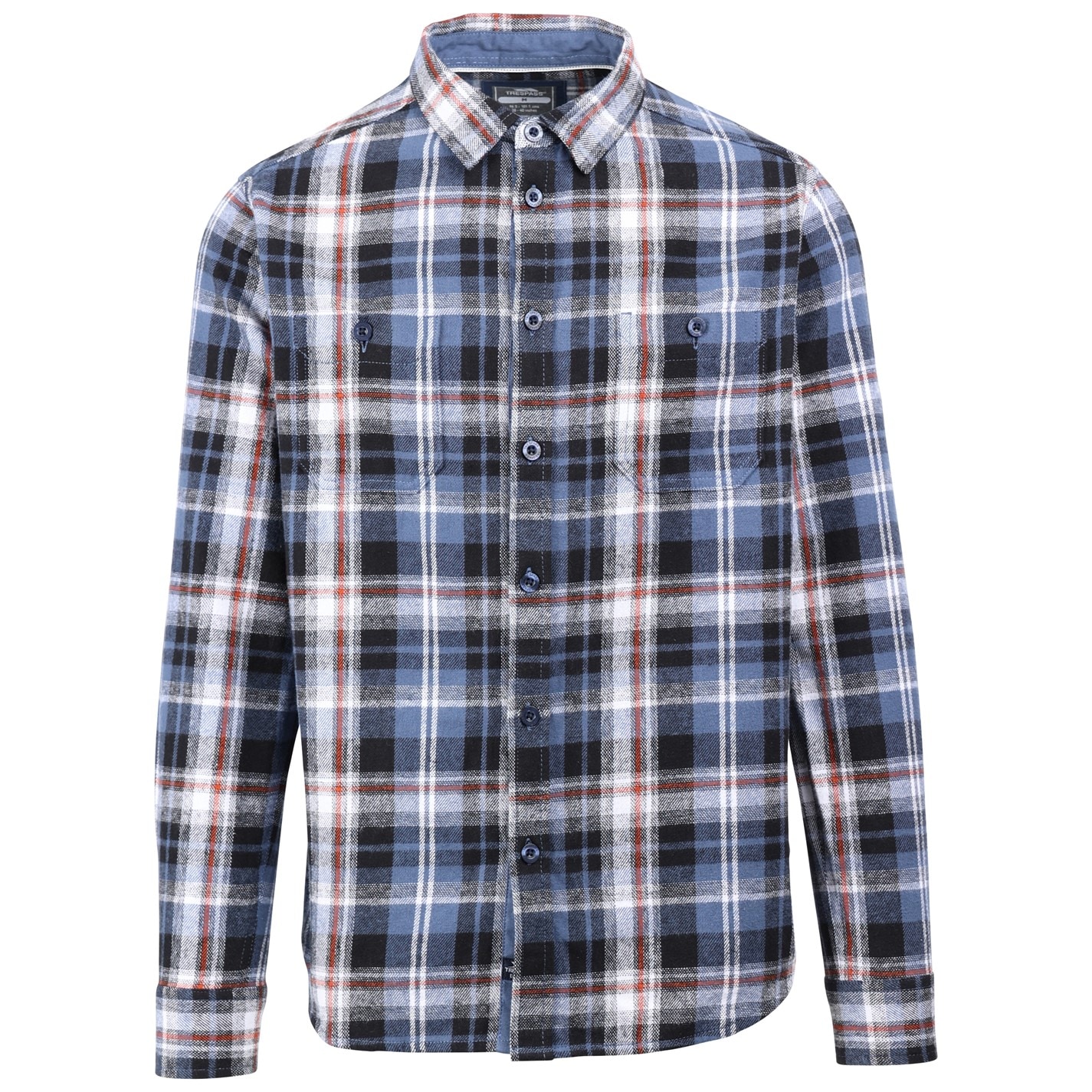 Košeľa Trespass Blue Check 4501192 Men's Zalah Long Sleeve Shirt - 1