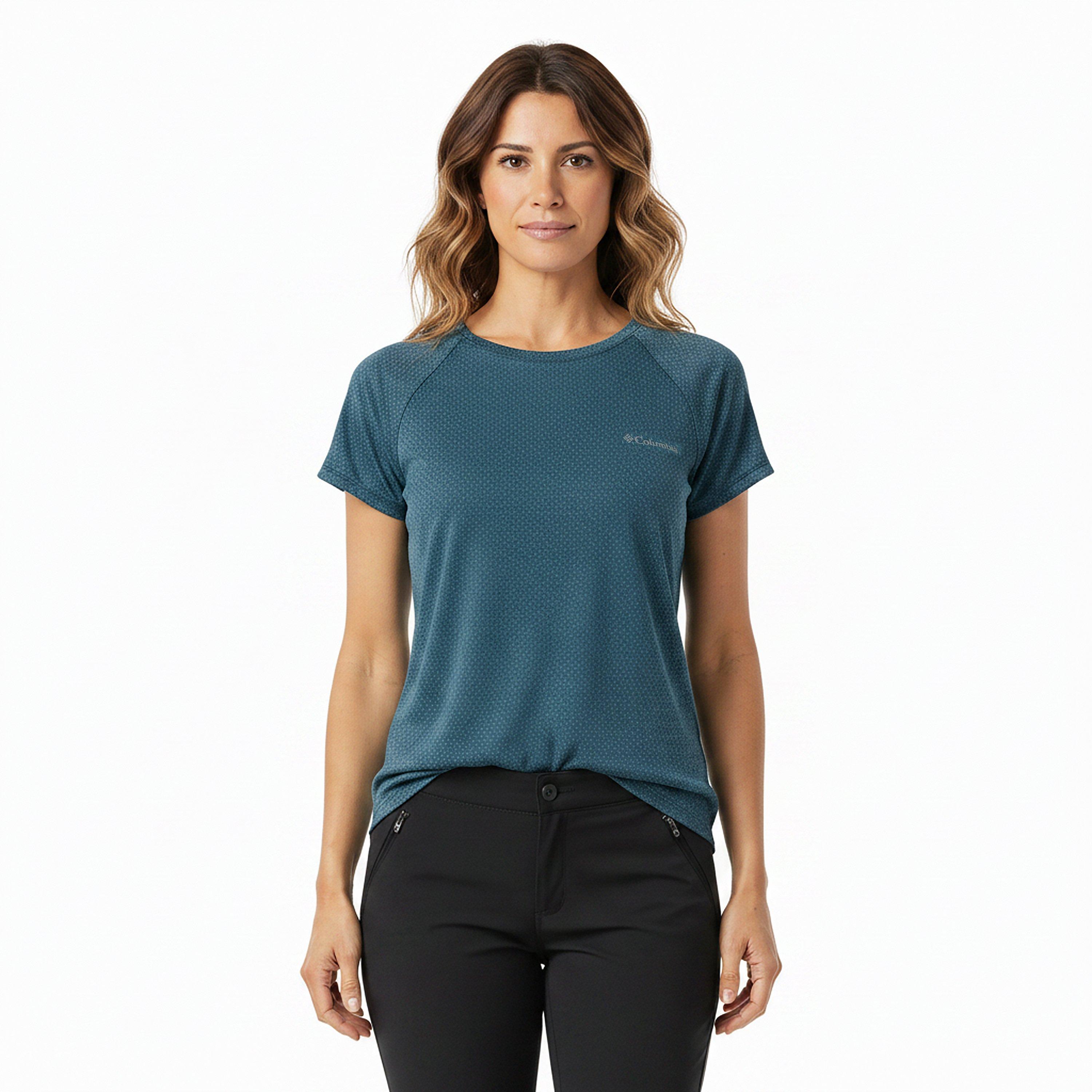 Tričko Columbia Everblue 1375525 Women's Bogata Bay Tee Short Sleeve Performance T-Shirt - 3