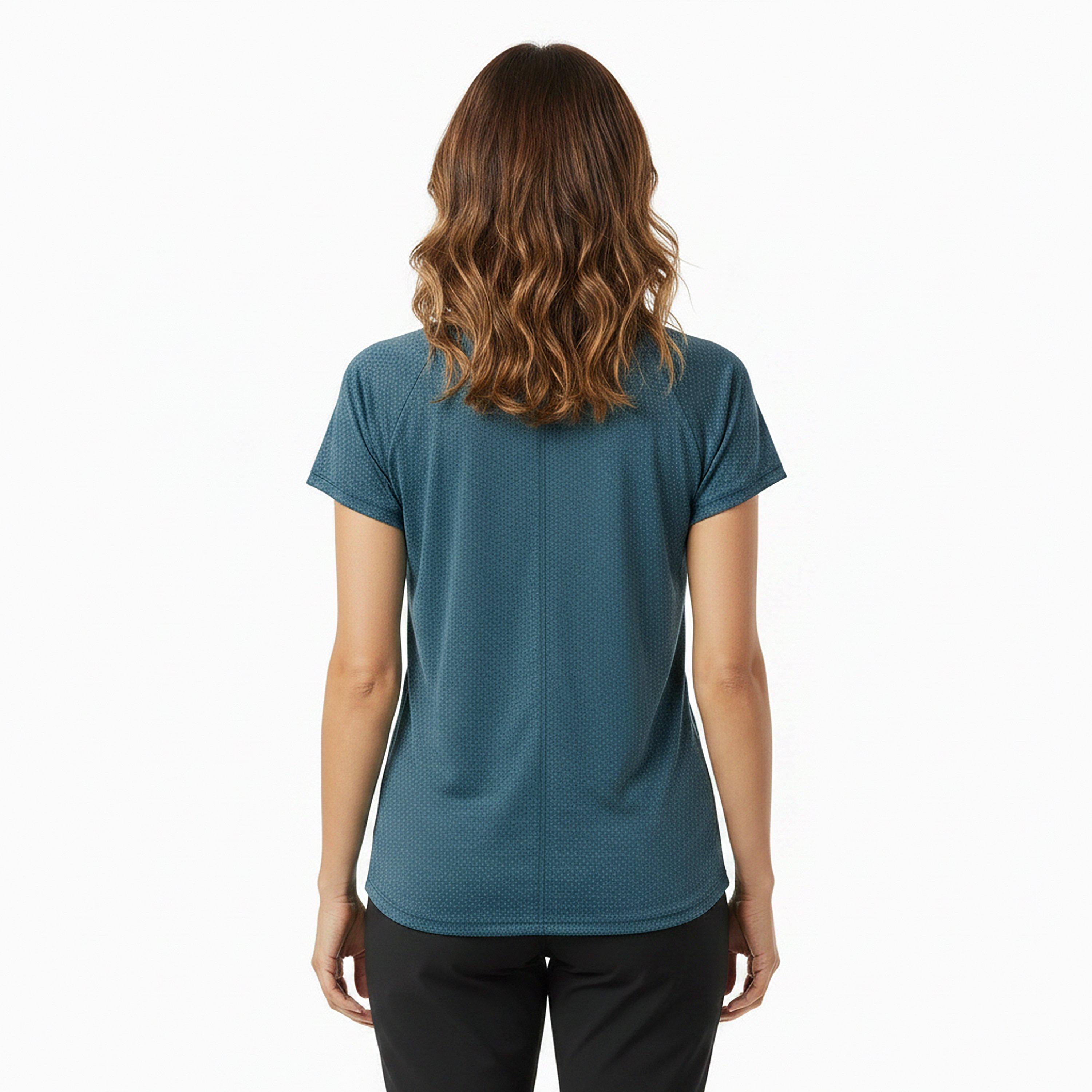 Tričko Columbia Everblue 1375525 Women's Bogata Bay Tee Short Sleeve Performance T-Shirt - 4
