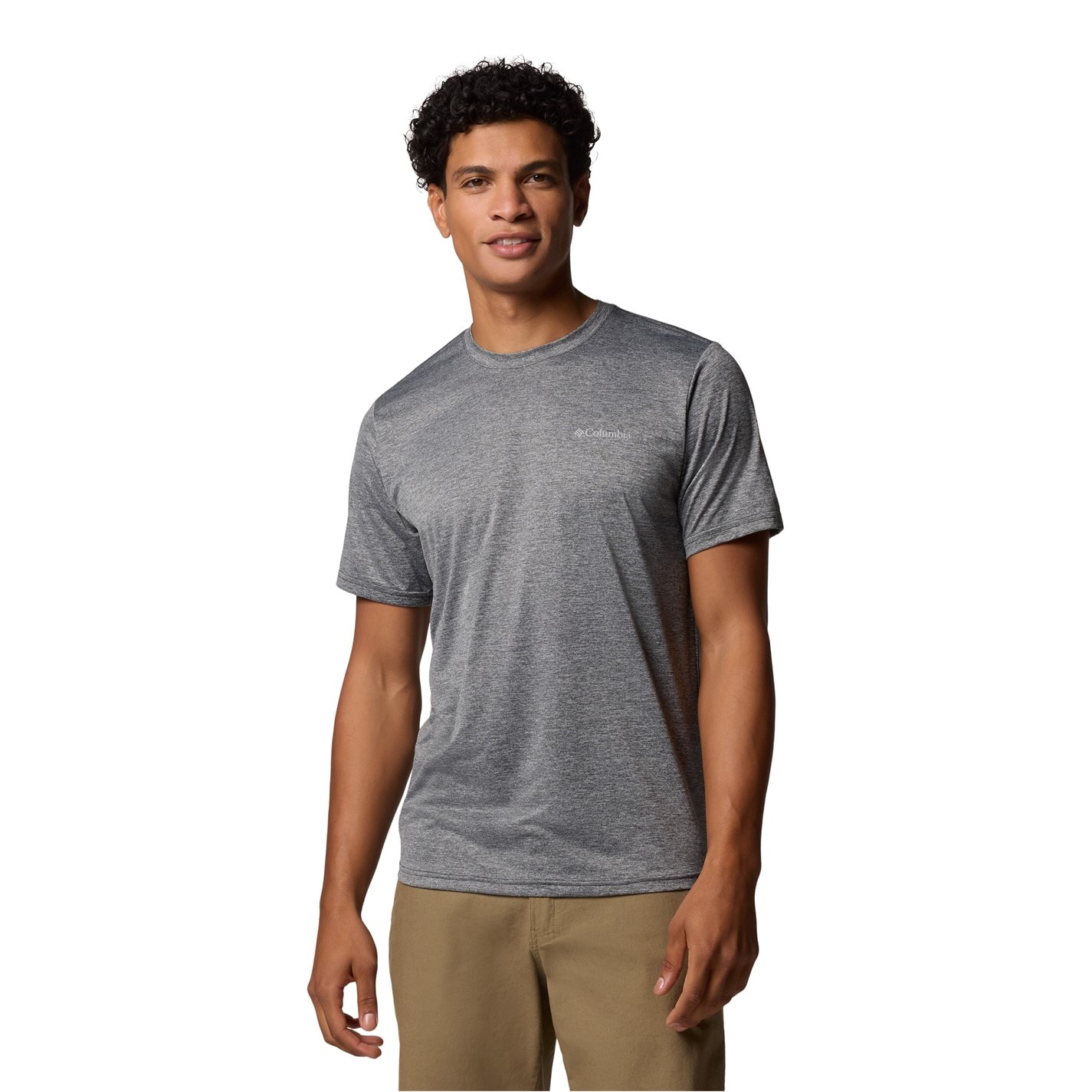 Tričko Columbia Black Heather 6467533 Hike™ Crew - 6