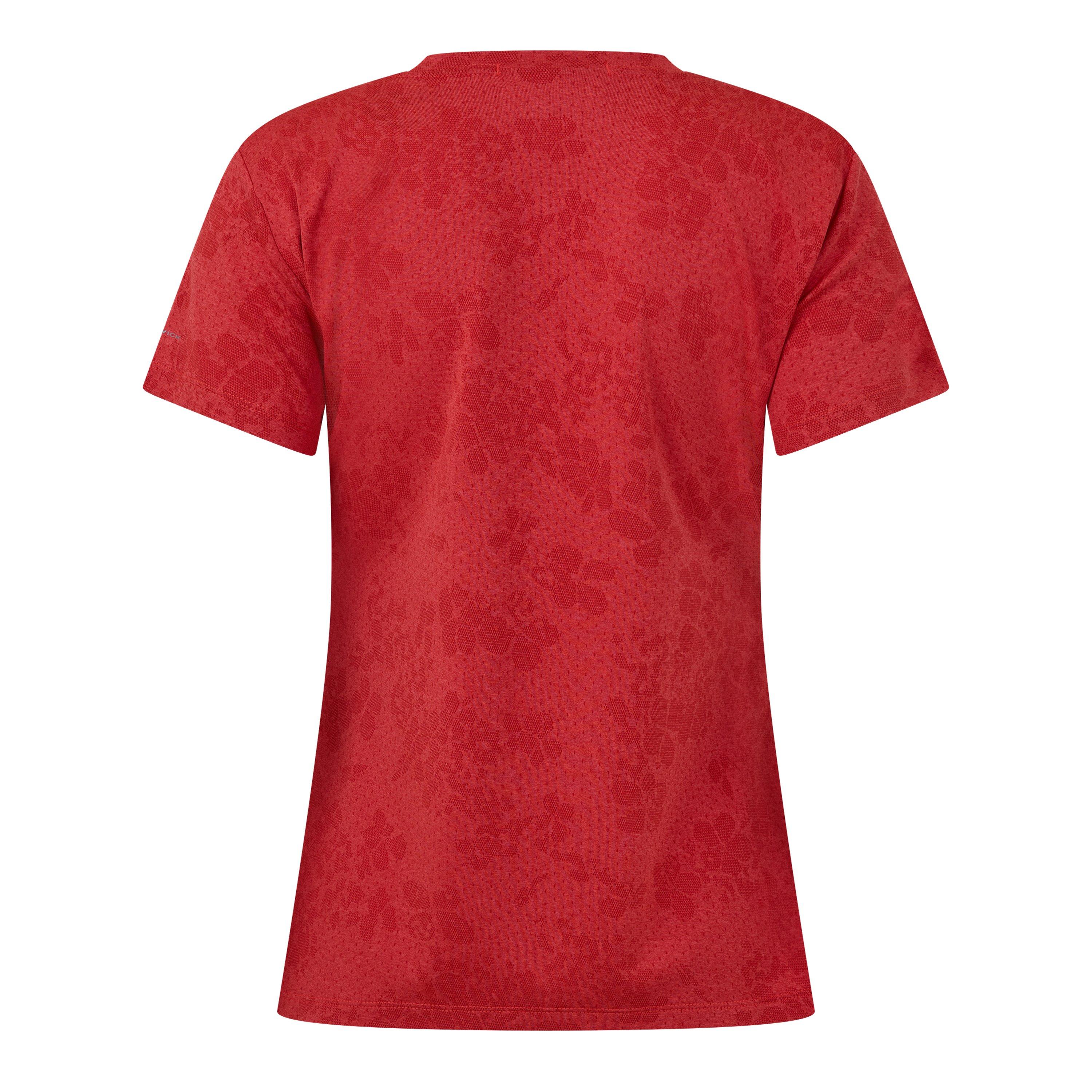 Tričko Columbia Poppy Red 7126920 Women's Bluebird Crew Short Sleeve Performance T-Shirt - 2