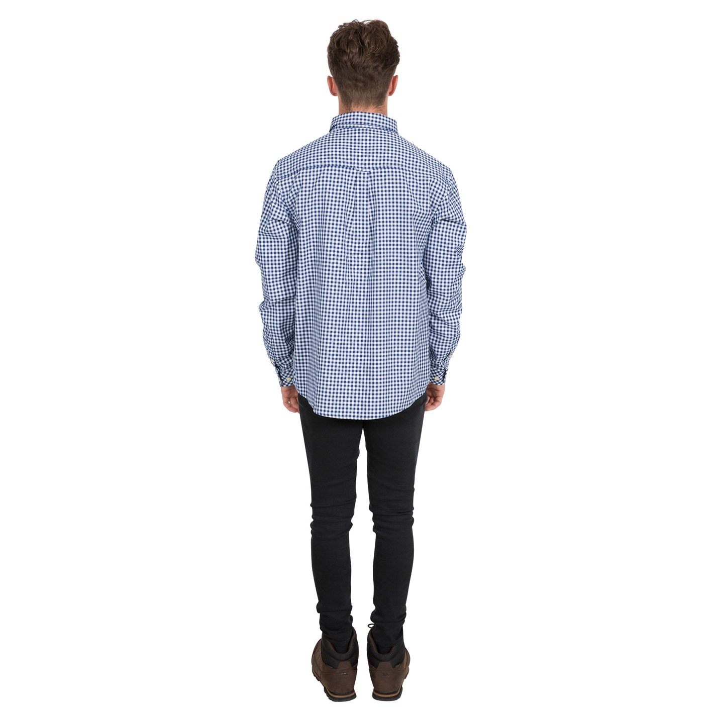 Košile Trespass Blue Check 4300055 Men's Yafforth Long-Sleeve Shirt - 4
