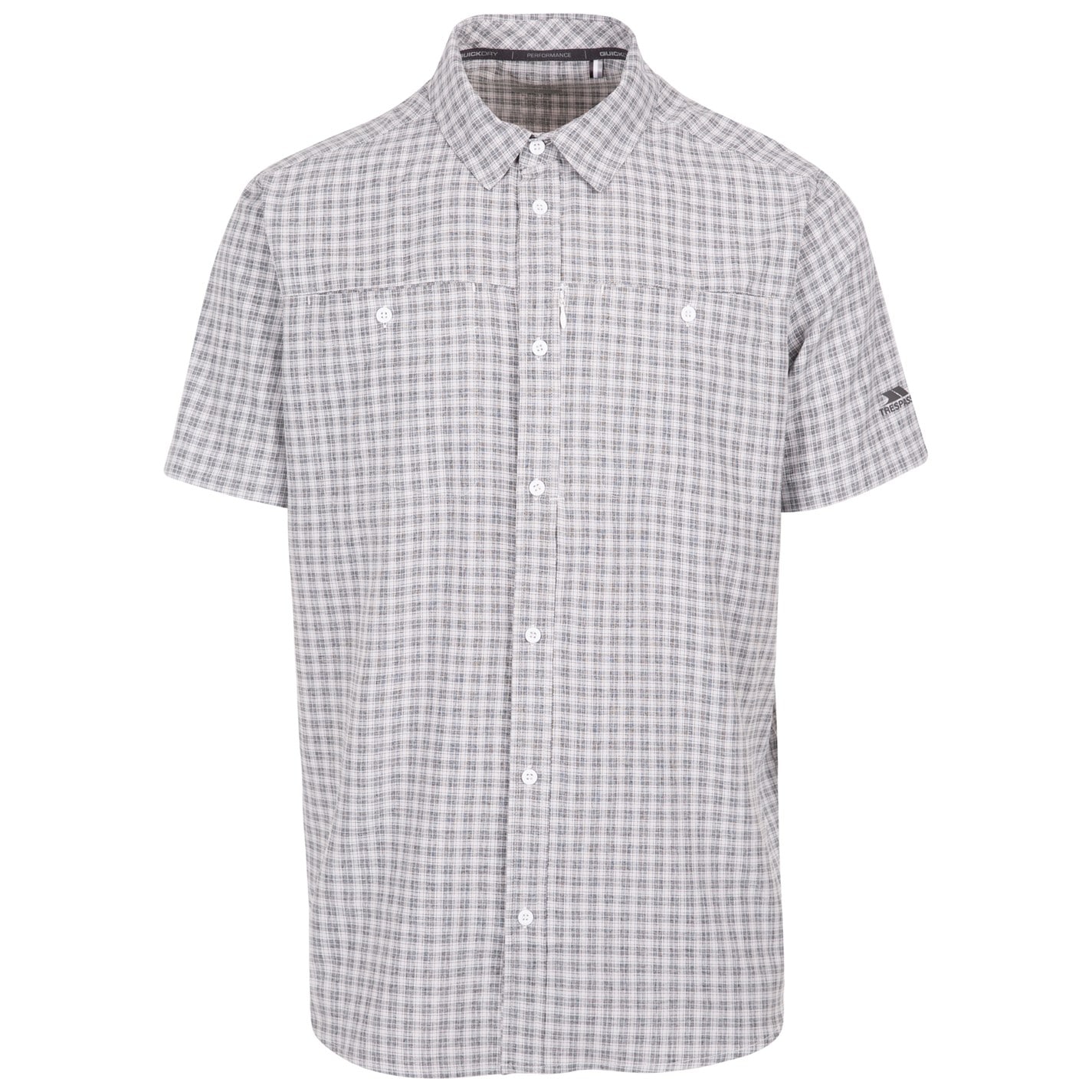 Košeľa Trespass White 6044584 Men's Gilcrux Long Sleeve Button-Front Shirt - 1