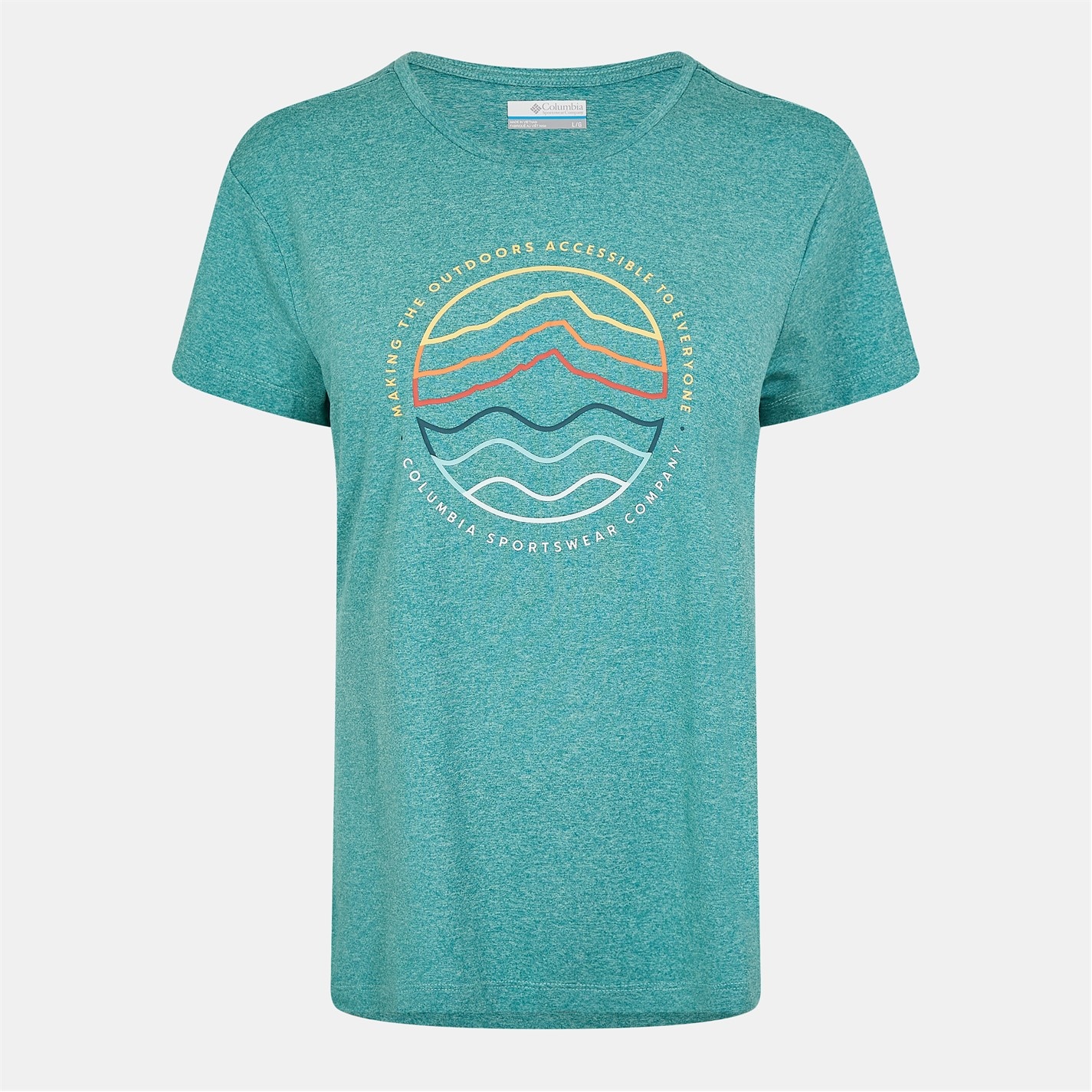 Tričko Columbia Teal 106981 Sloan Ridge T-Shirt Womens - 1