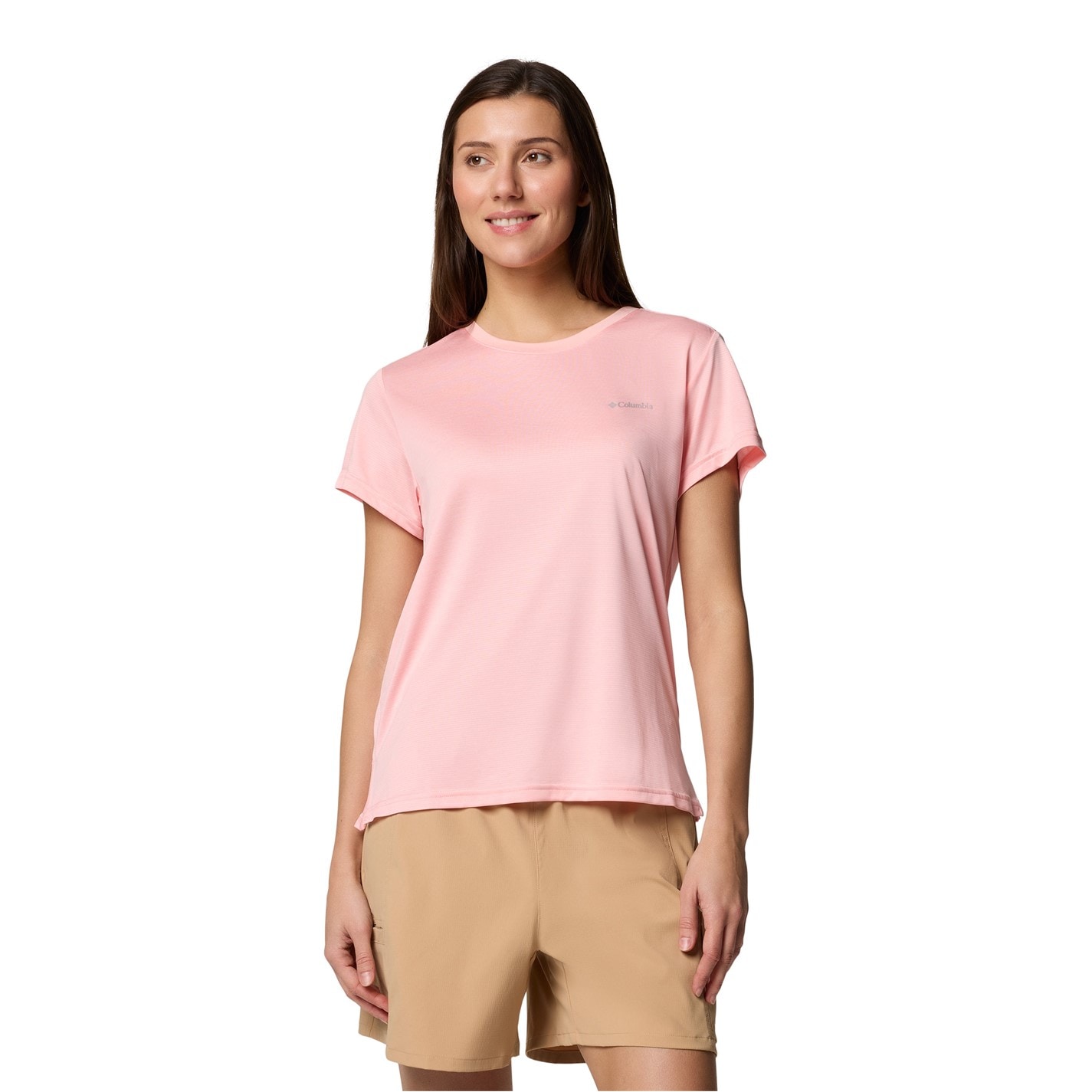 Tričko Columbia Pink Sand 4280244 Short-Sleeve Performance T-Shirt Womens - 6