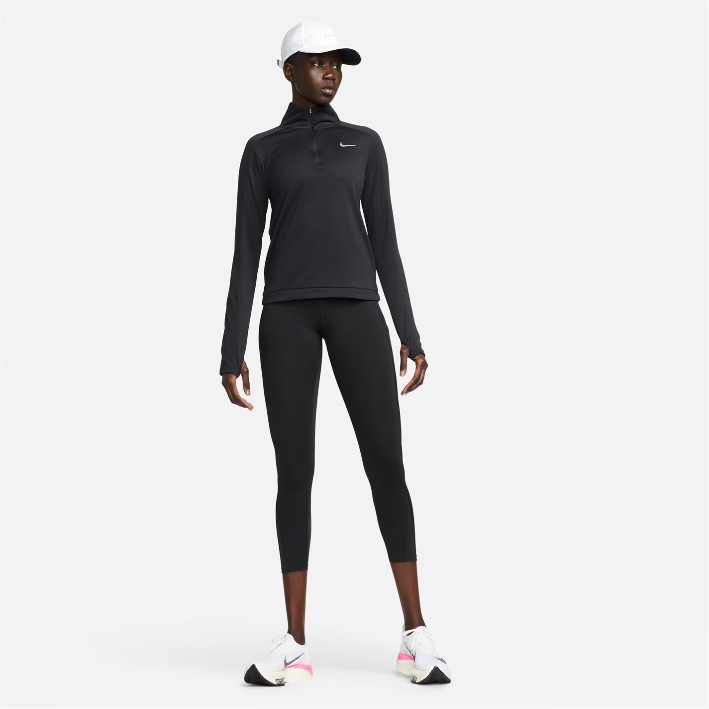 Nike Pacer Women's Long-Sleeve 1/2-Zip Running Top - 8