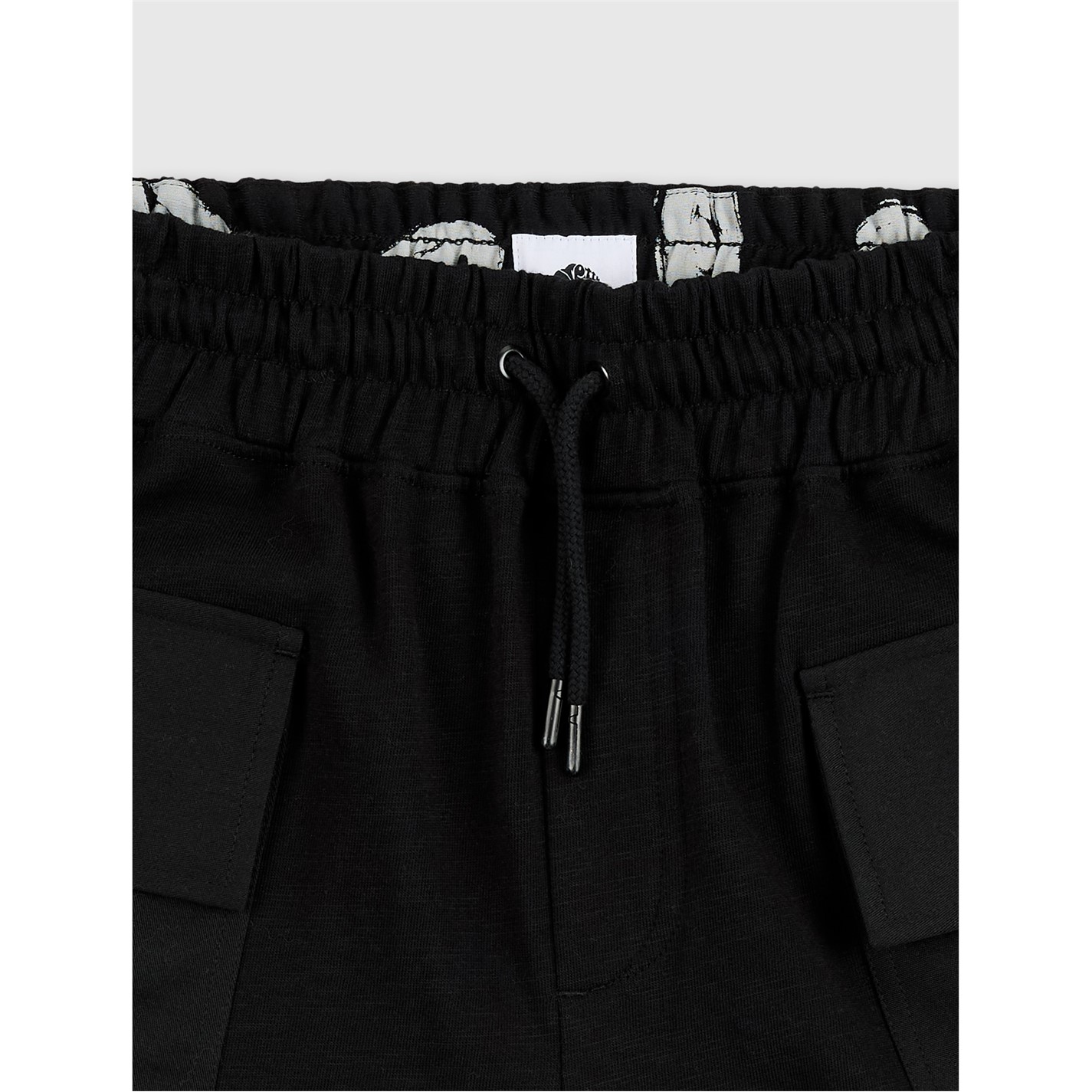 Kraťasy Pretty Green Black 5383427 Men's Stamford Fleece Jogger Shorts - 3