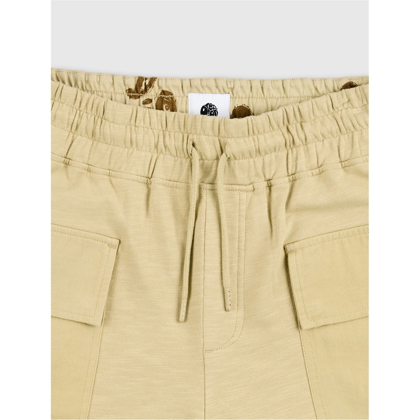 Kraťasy Pretty Green Taupe 2376536 Men's Stamford Fleece Jogger Shorts - 3
