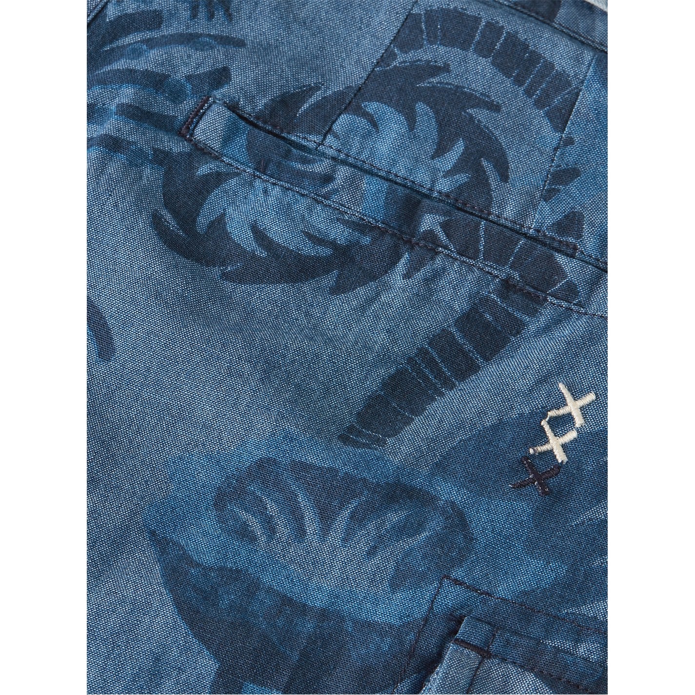 Scotch and Soda Floral Indigo 3330209 Kids' Cargo Shorts - 2