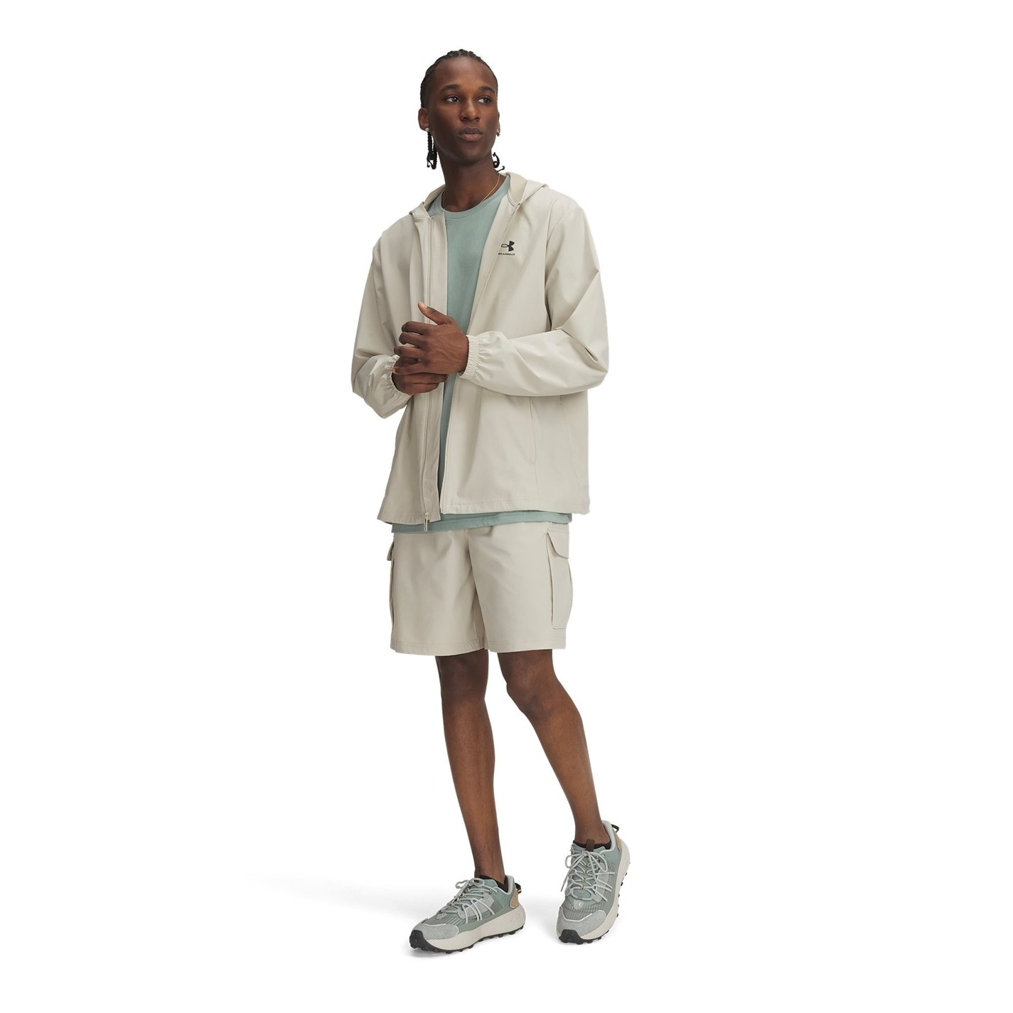 Kraťasy Under Armour Khaki Base 3897574 Men's Vibe Woven Cargo Shorts - 4