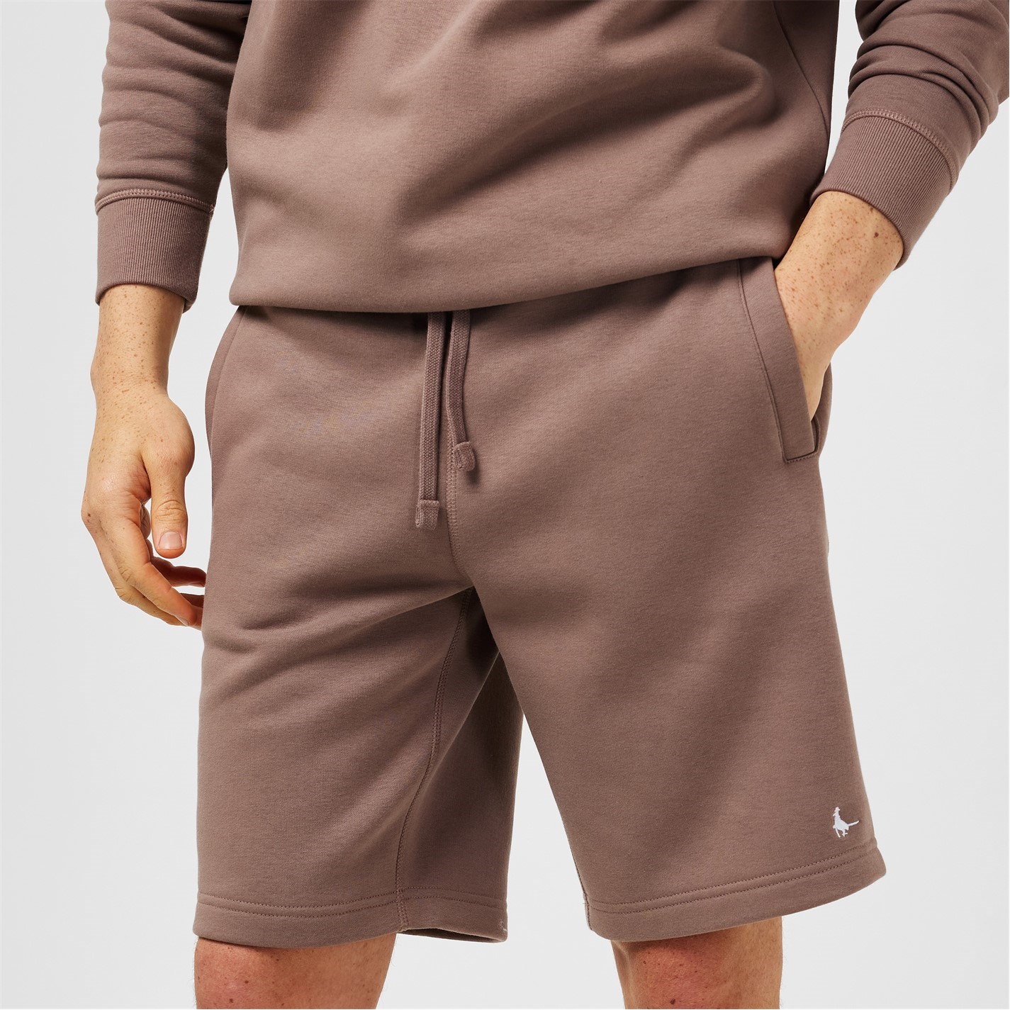 Kraťasy Jack Wills Brick Pink 4580755 Balmore Pheasant Sweat Shorts Mens - 5