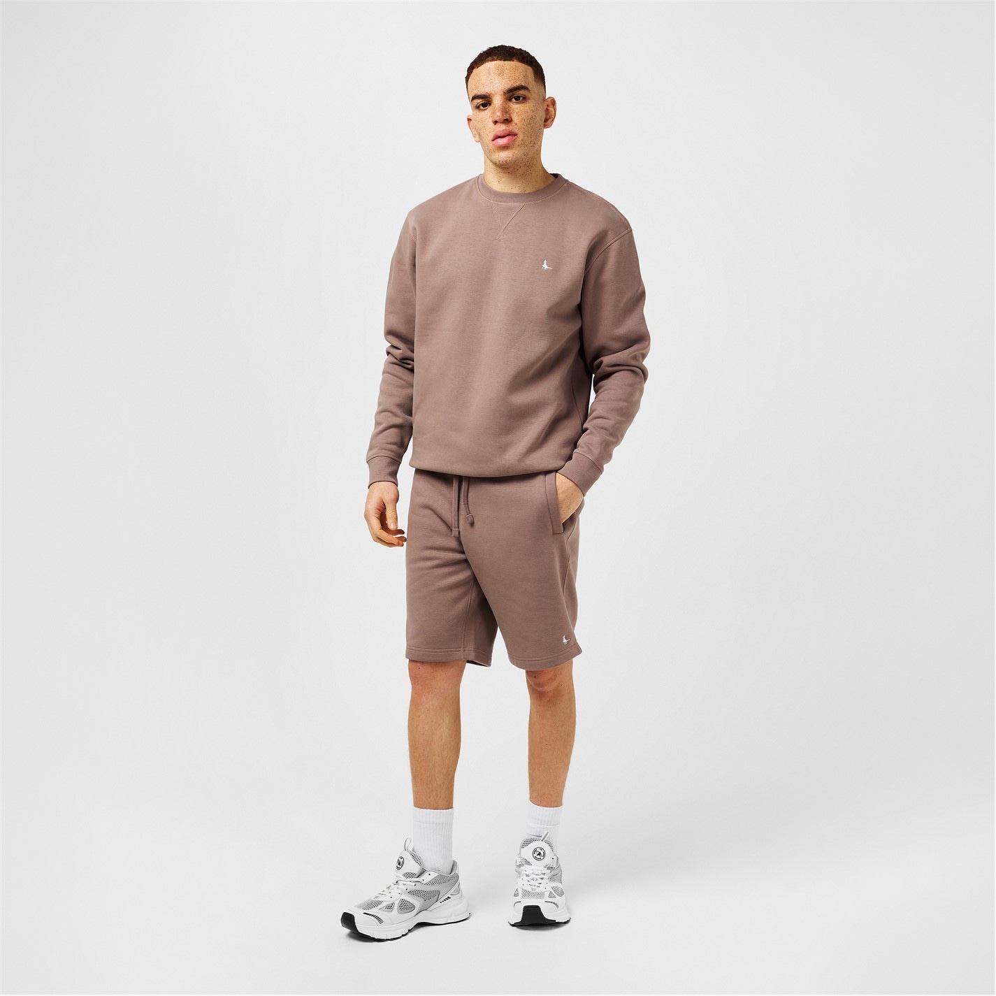 Kraťasy Jack Wills Brick Pink 4580755 Balmore Pheasant Sweat Shorts Mens - 6