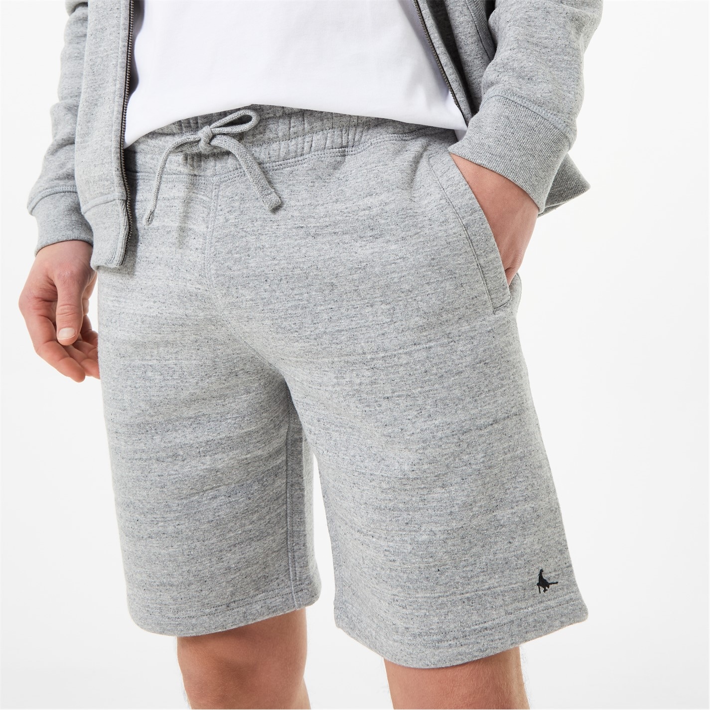Kraťasy Jack Wills Grey Marl 897888 Balmore Pheasant Sweat Shorts Mens - 3