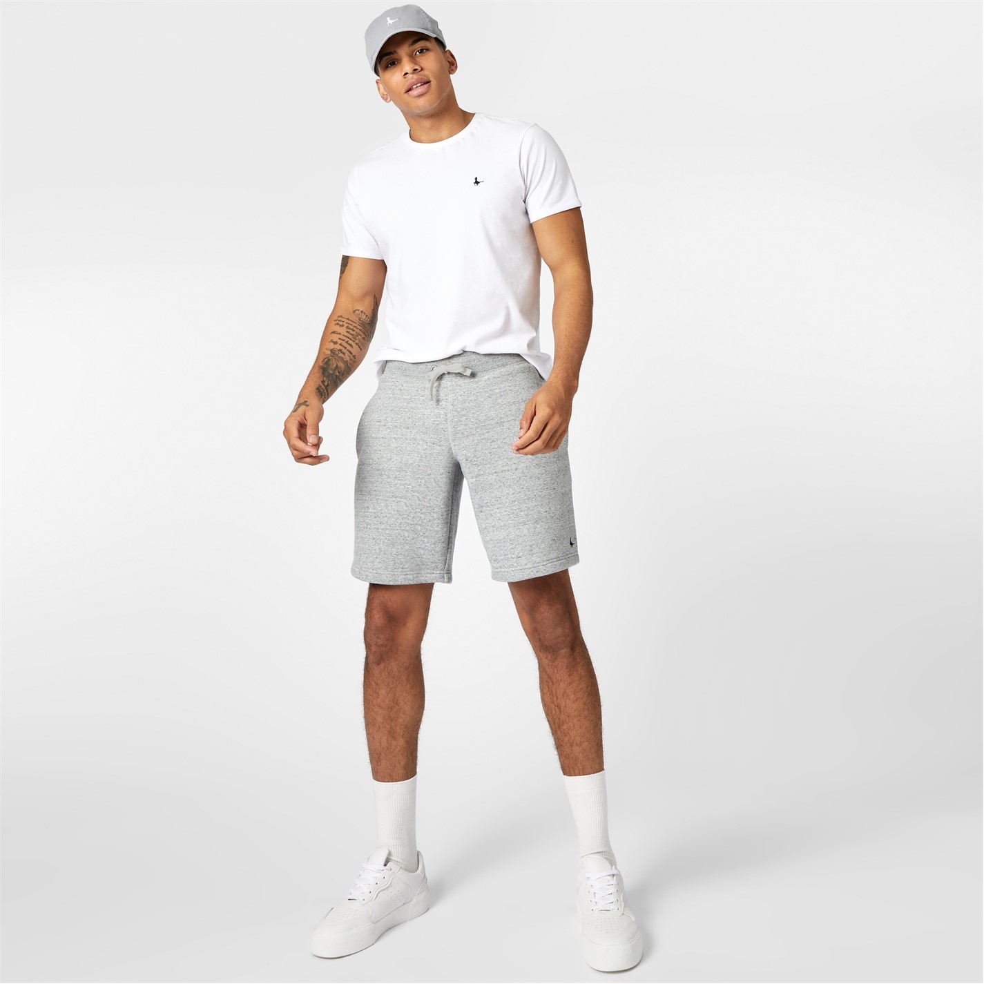 Kraťasy Jack Wills Grey Marl 897888 Balmore Pheasant Sweat Shorts Mens - 5