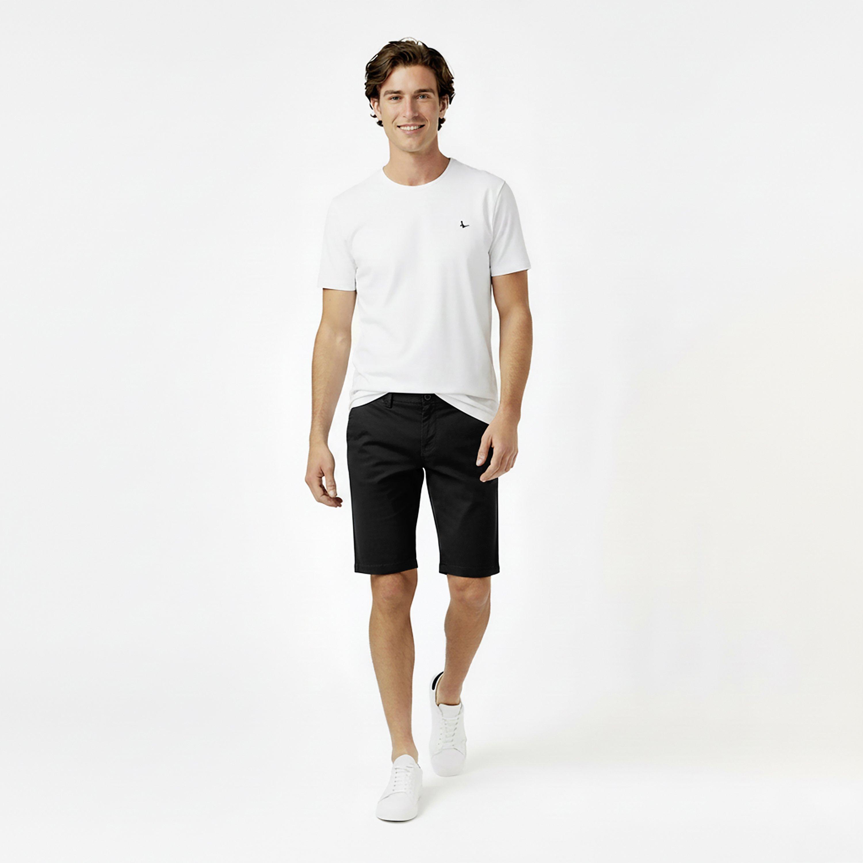 Kraťasy Jack Wills Black 9124736 Slim Chino Shorts Mens - 5