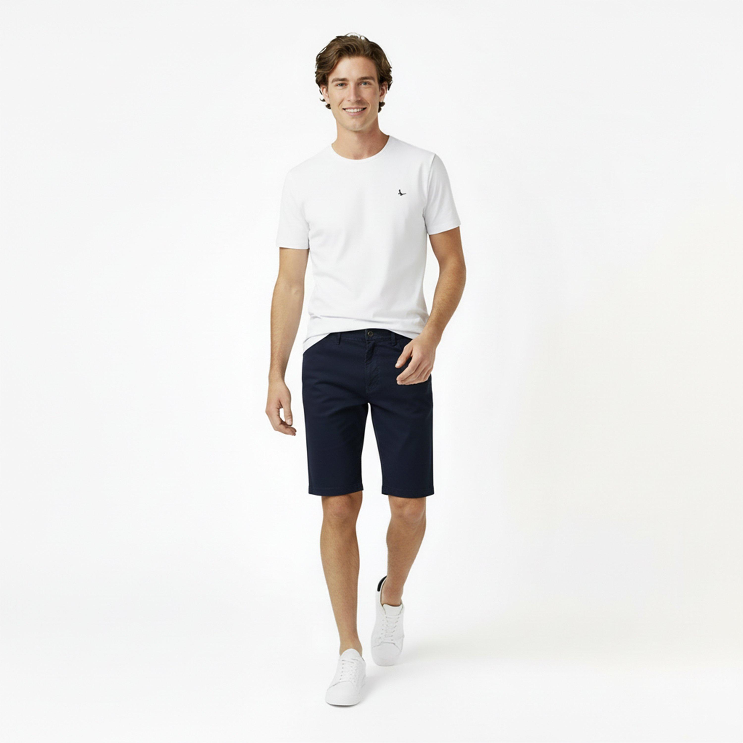 Kraťasy Jack Wills Navy 2845802 Slim Chino Shorts Mens - 5