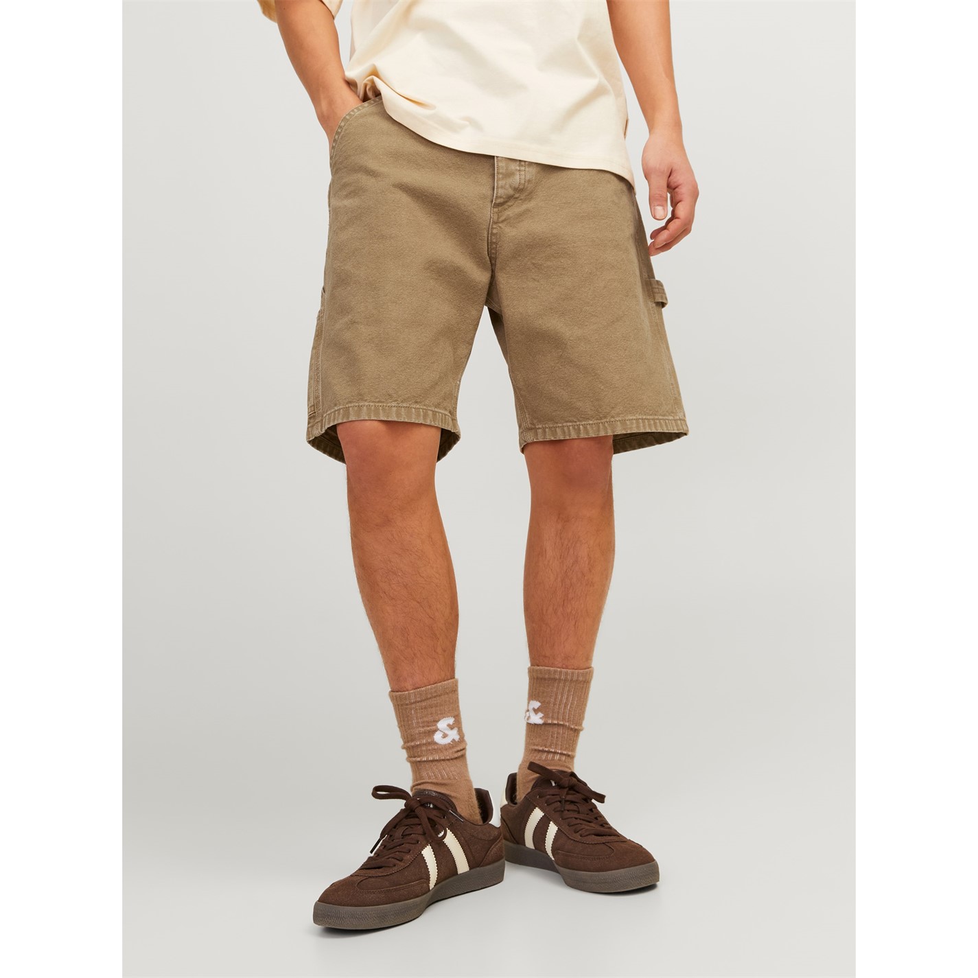 Kraťasy Jack and Jones Tigers Eye 2175007 Men's Carpenter Cargo Shorts - 1