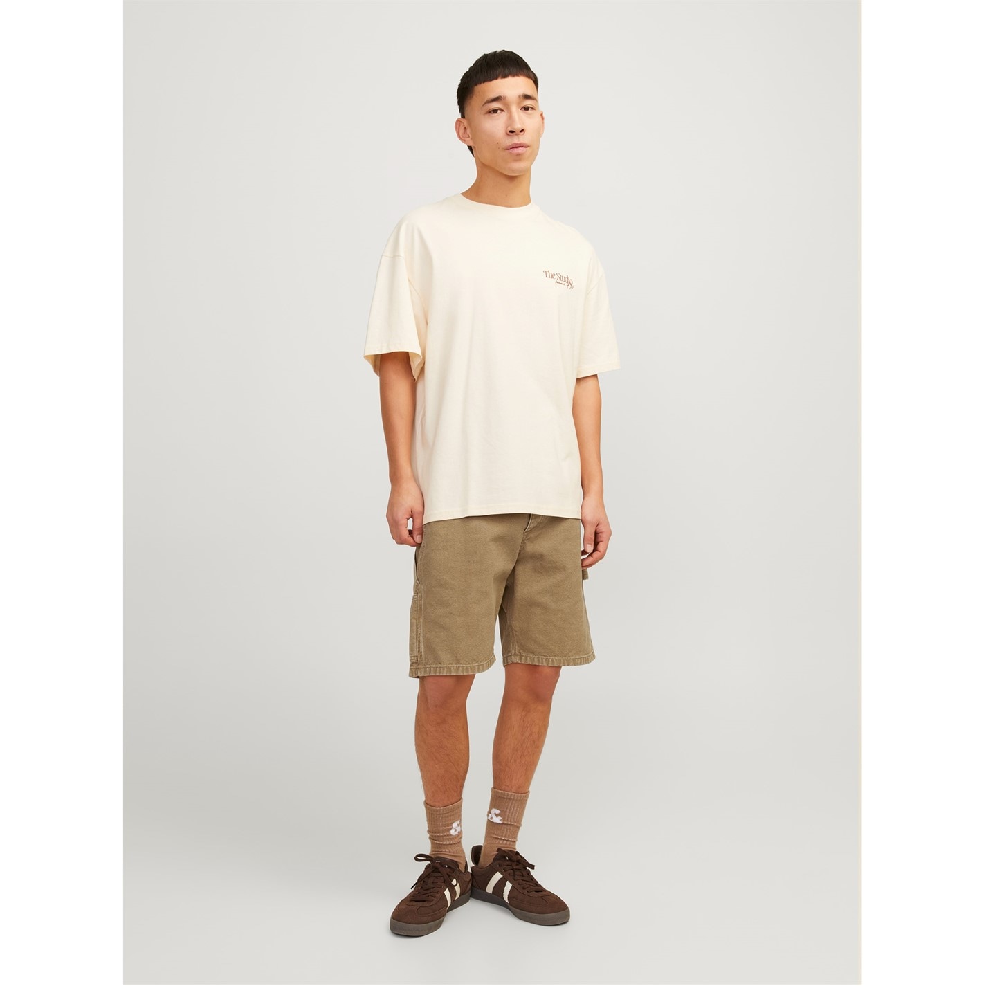 Kraťasy Jack and Jones Tigers Eye 2175007 Men's Carpenter Cargo Shorts - 2