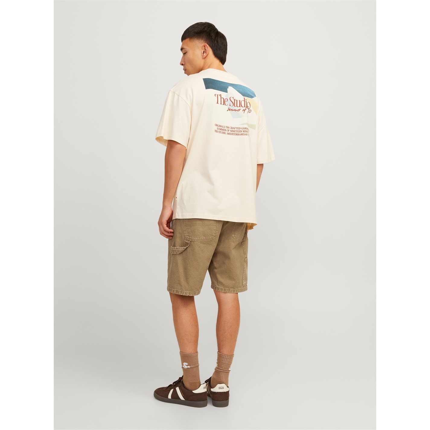 Kraťasy Jack and Jones Tigers Eye 2175007 Men's Carpenter Cargo Shorts - 3